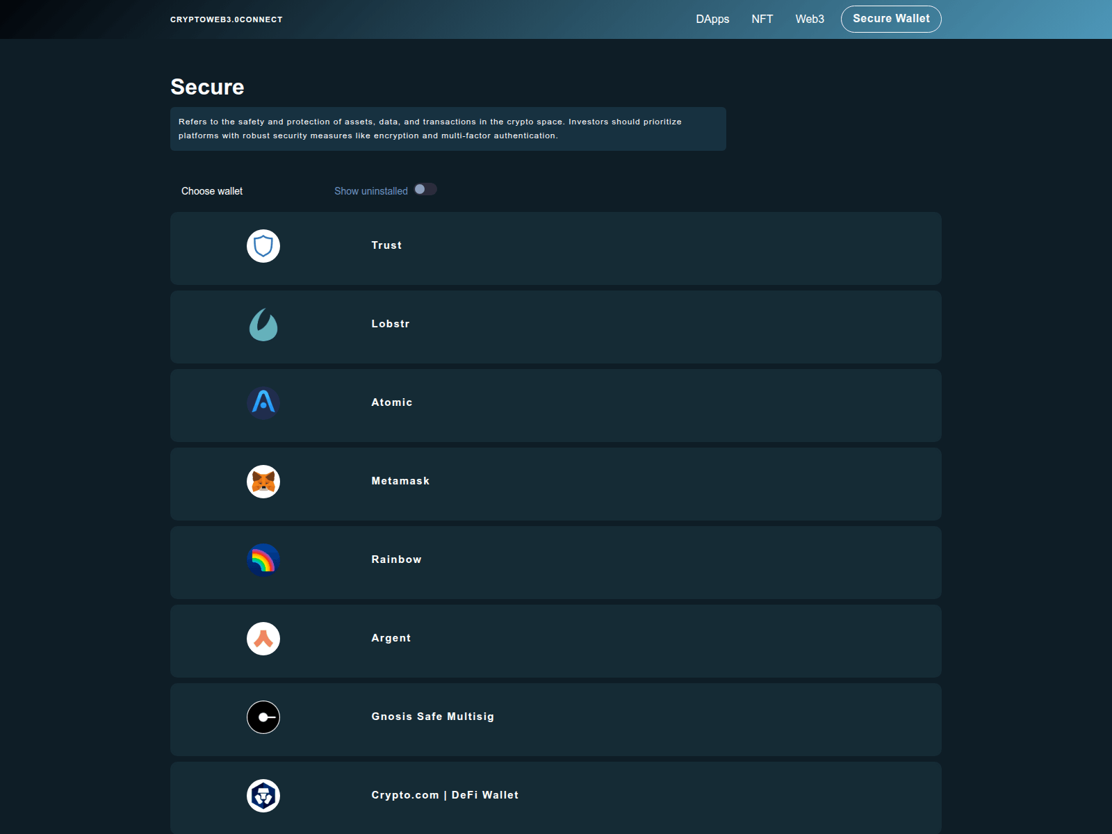 Screenshot of www.web3.vexorcore.top