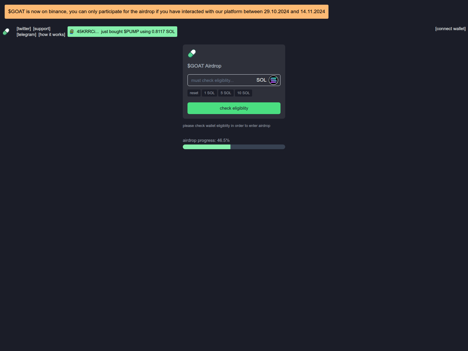 Screenshot of goat-ai.pages.dev