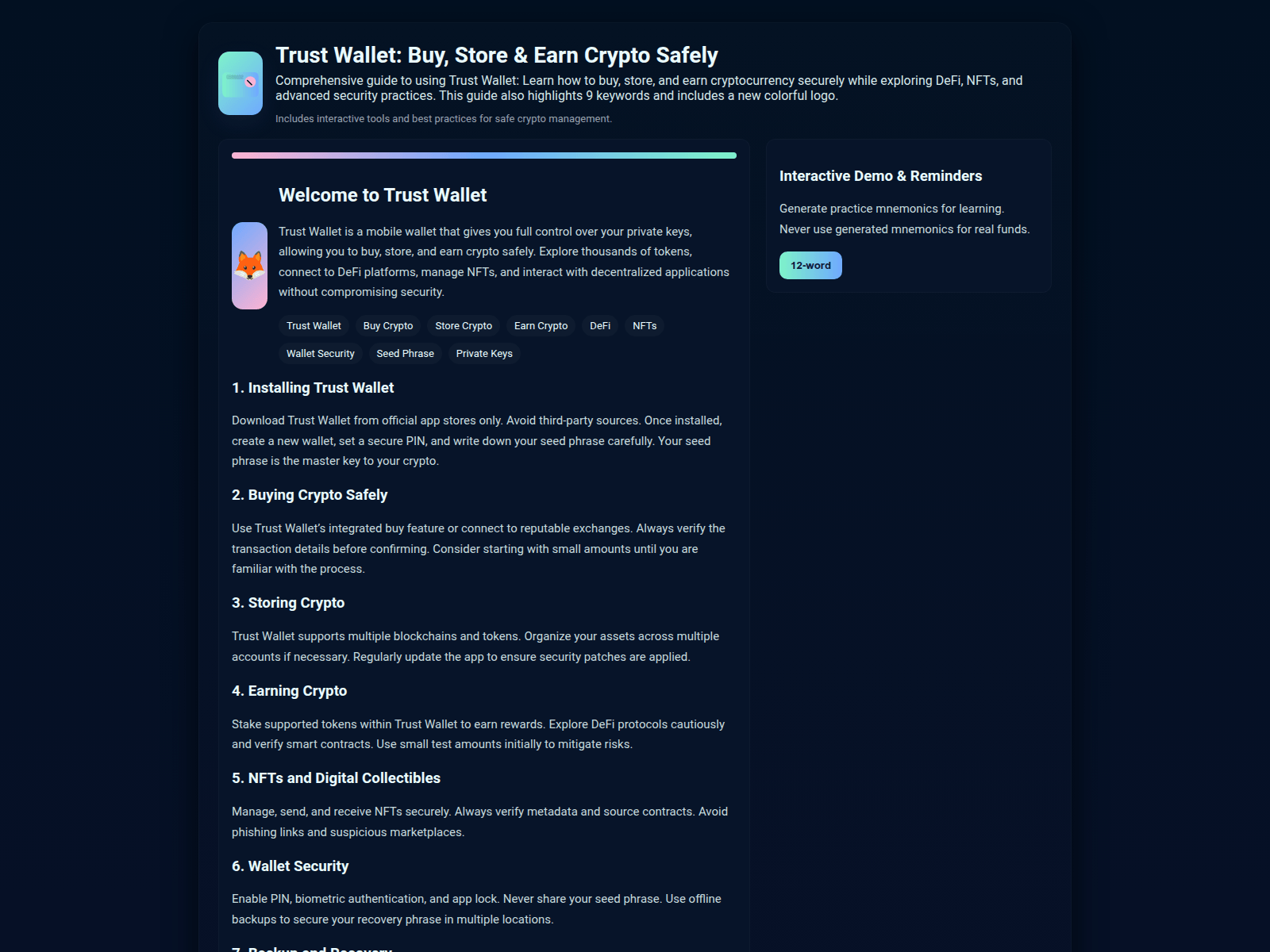 Screenshot of trust-wallet-english.pages.dev