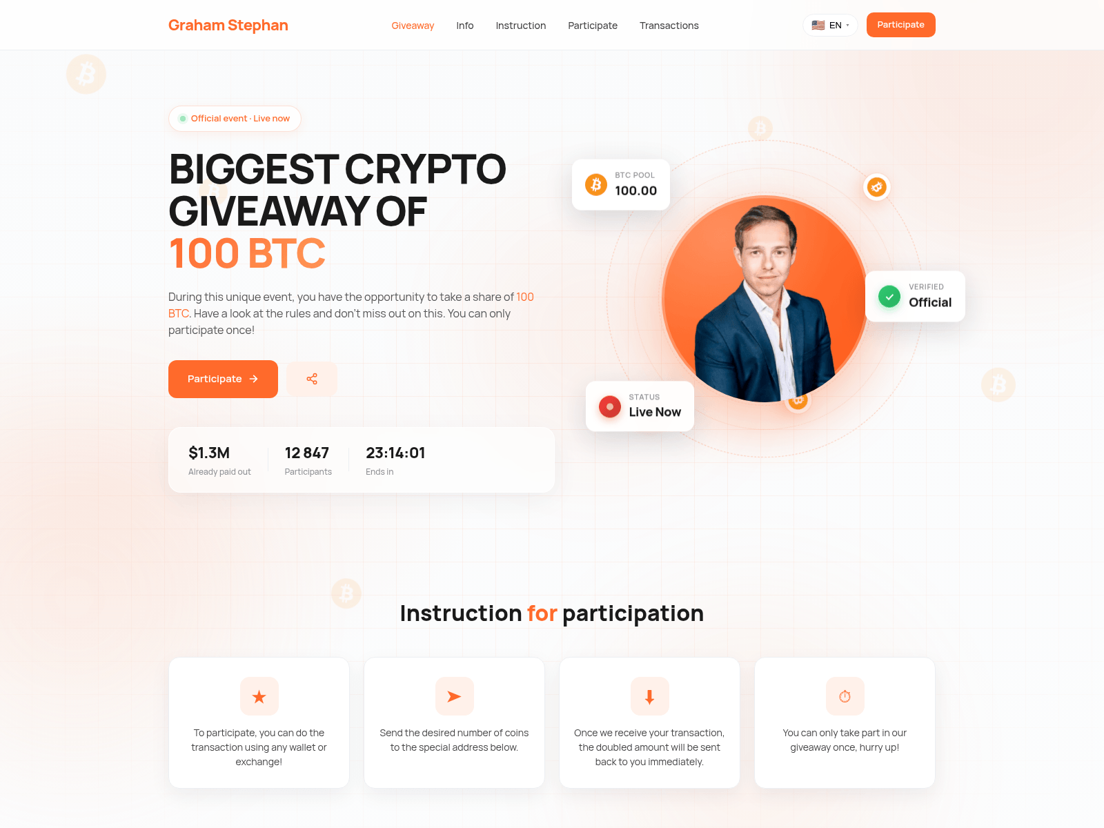 Screenshot of btcgraham.com
