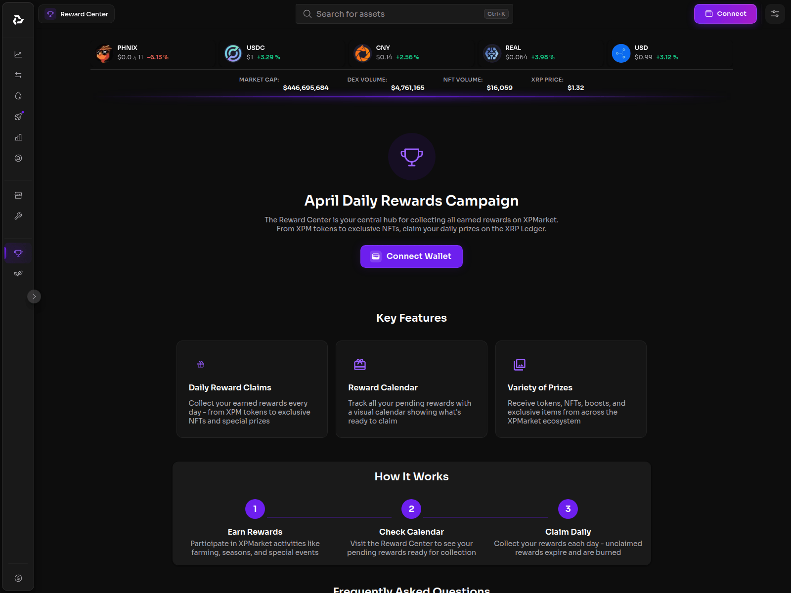 Screenshot of xrqmarket.com