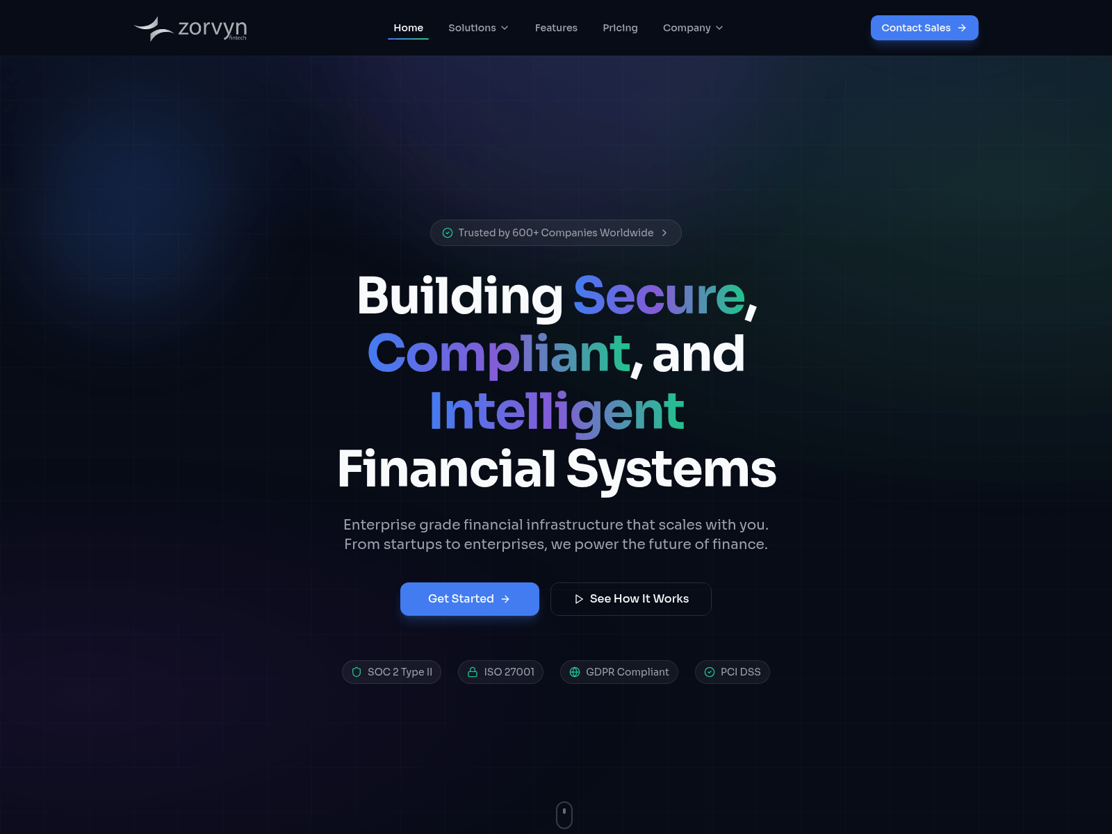 Screenshot of zorvyn.live
