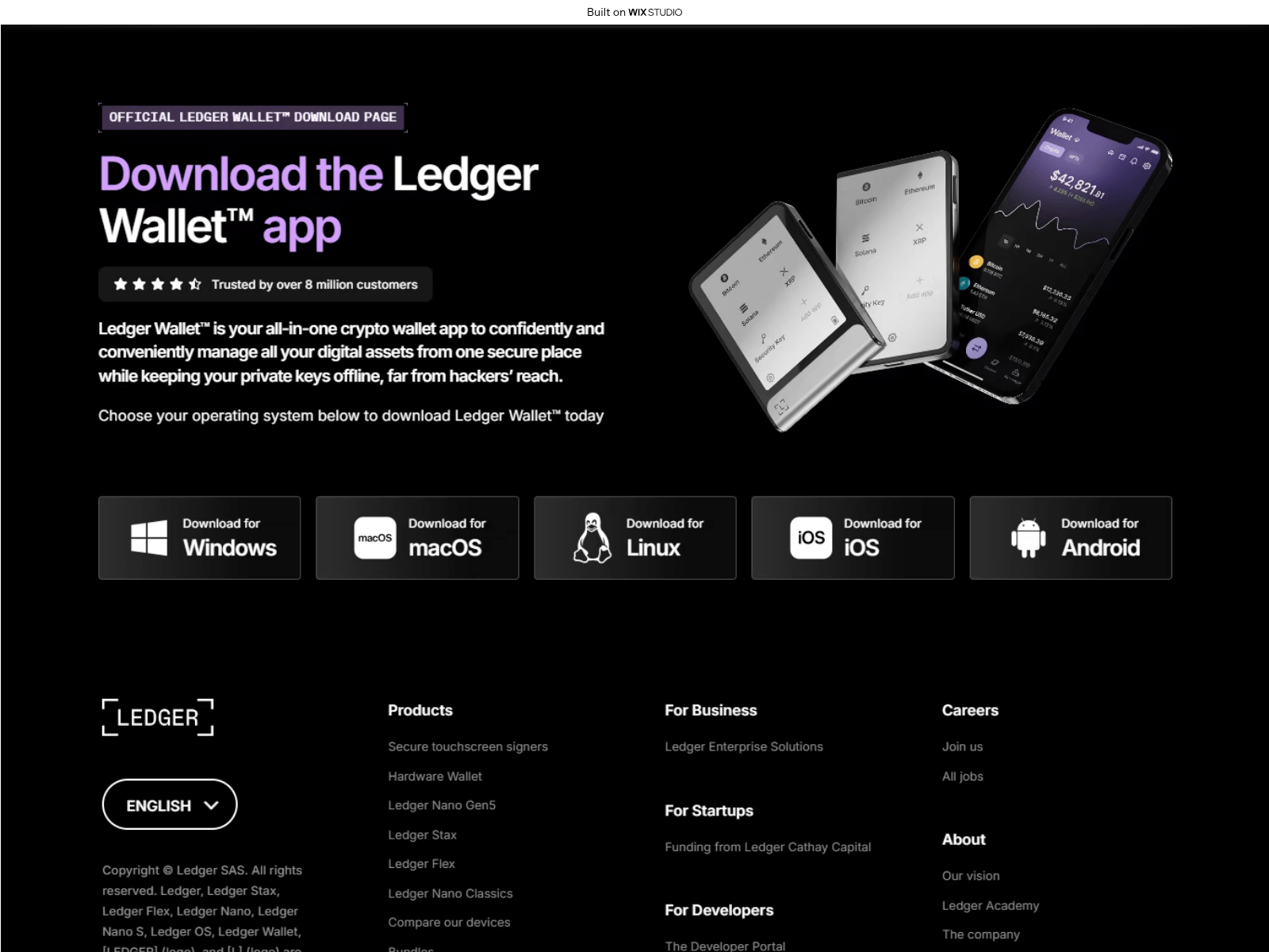 Screenshot of strtledgr.wixstudio.com