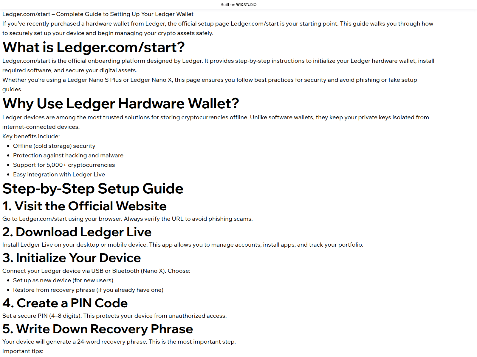 Screenshot of startledegrr.wixstudio.com