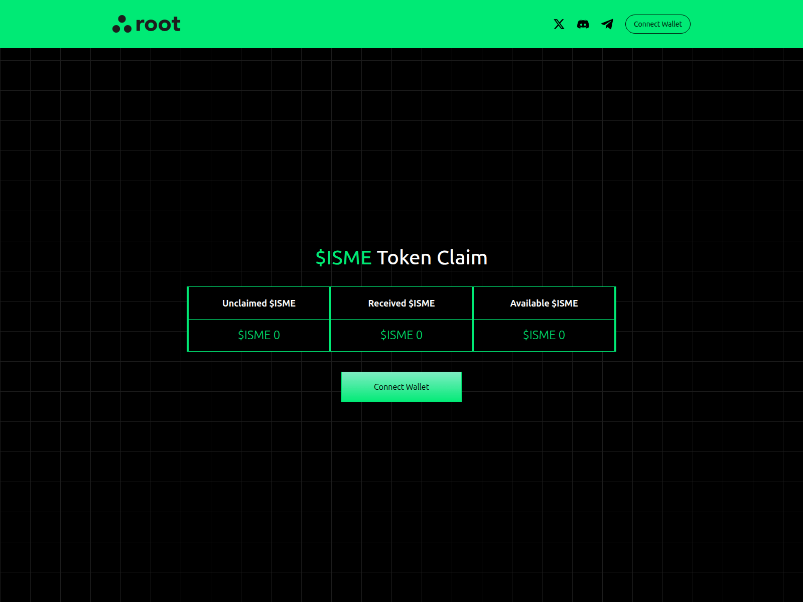 Screenshot of root-xyz-isme-claim.pages.dev