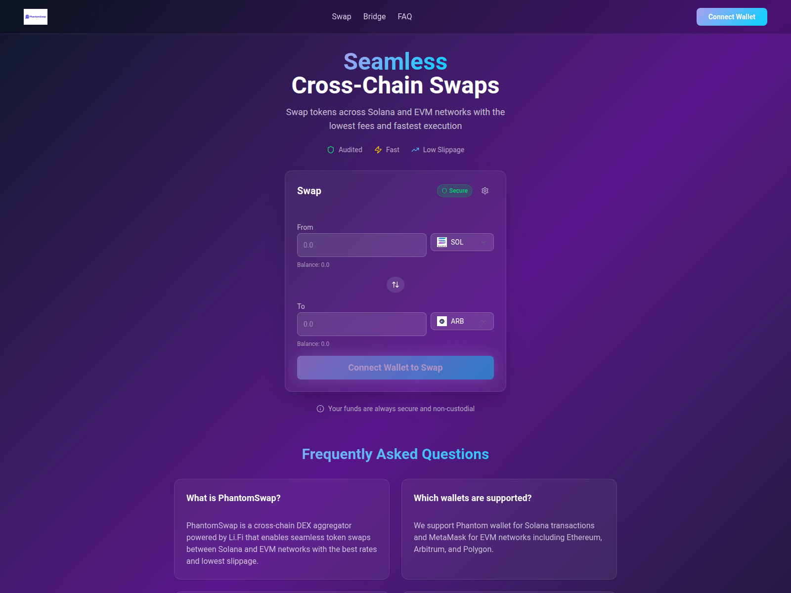 Screenshot of phantomswap.xyz