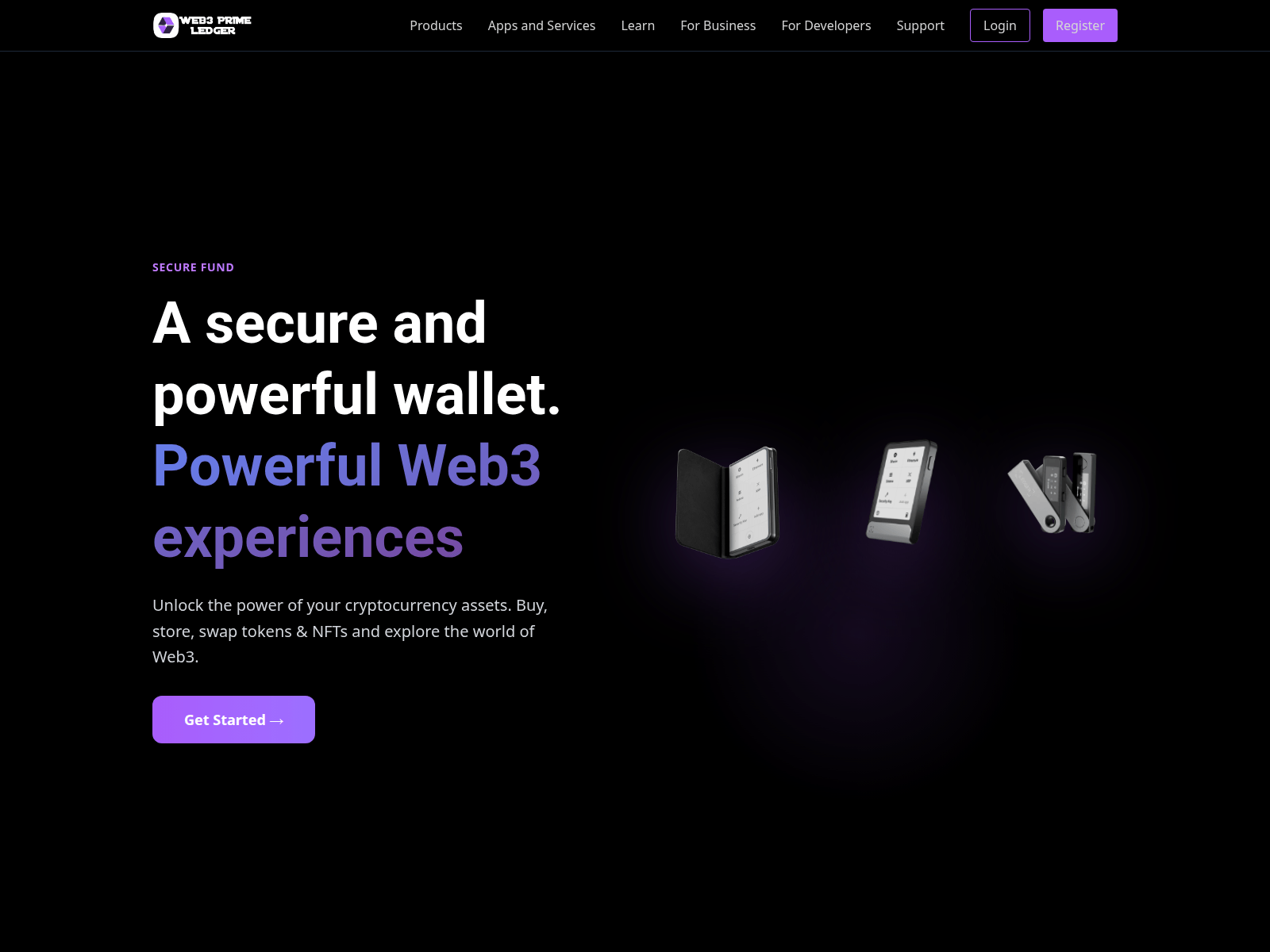Screenshot of web3primeledger.com