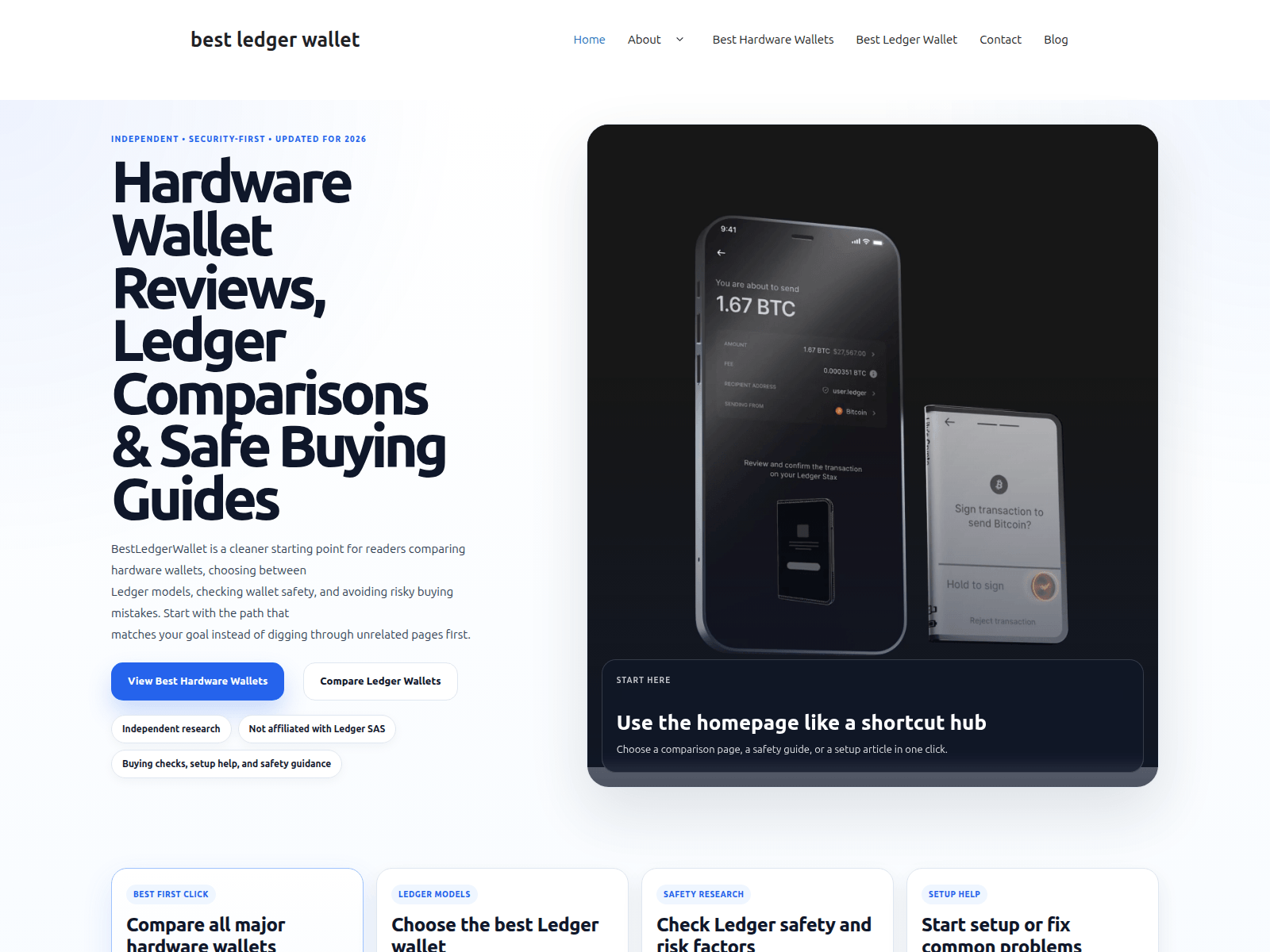 Screenshot of bestledgerwallet.com