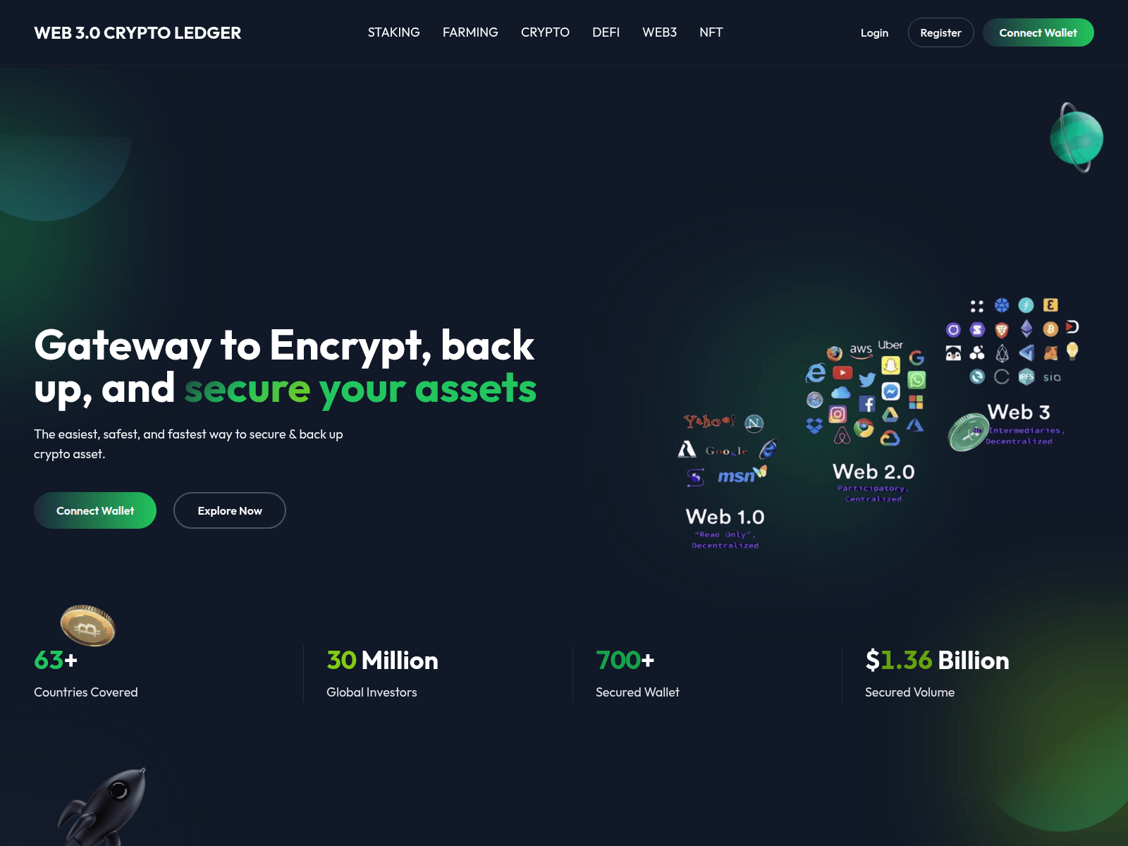 Screenshot of cryptoweb3ledgervault.com