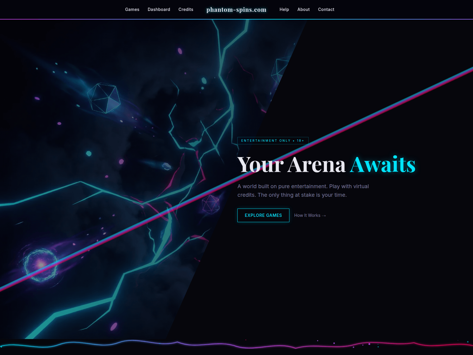 Screenshot of phantom-spins.com
