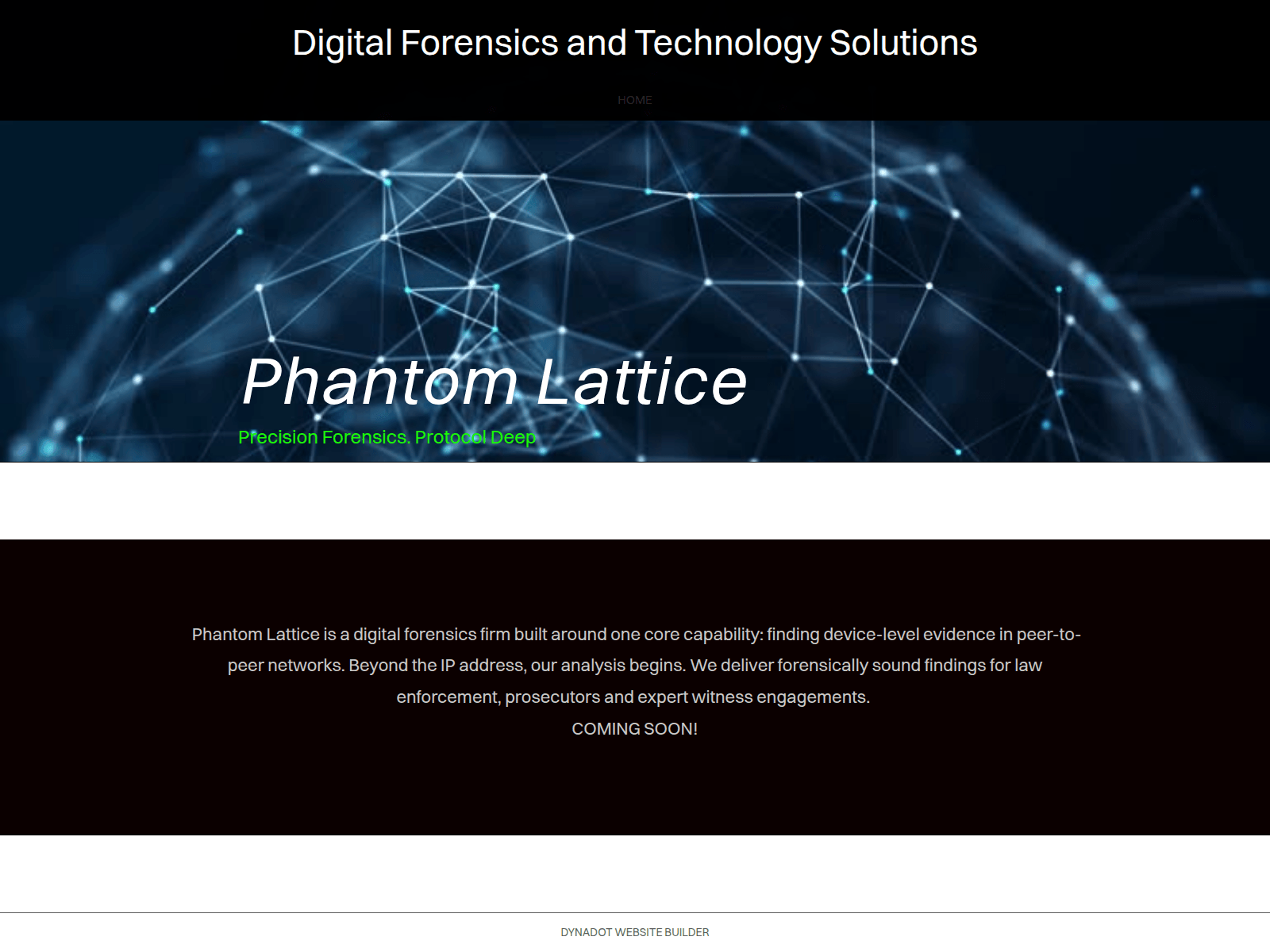 Screenshot of phantomlattice.digital