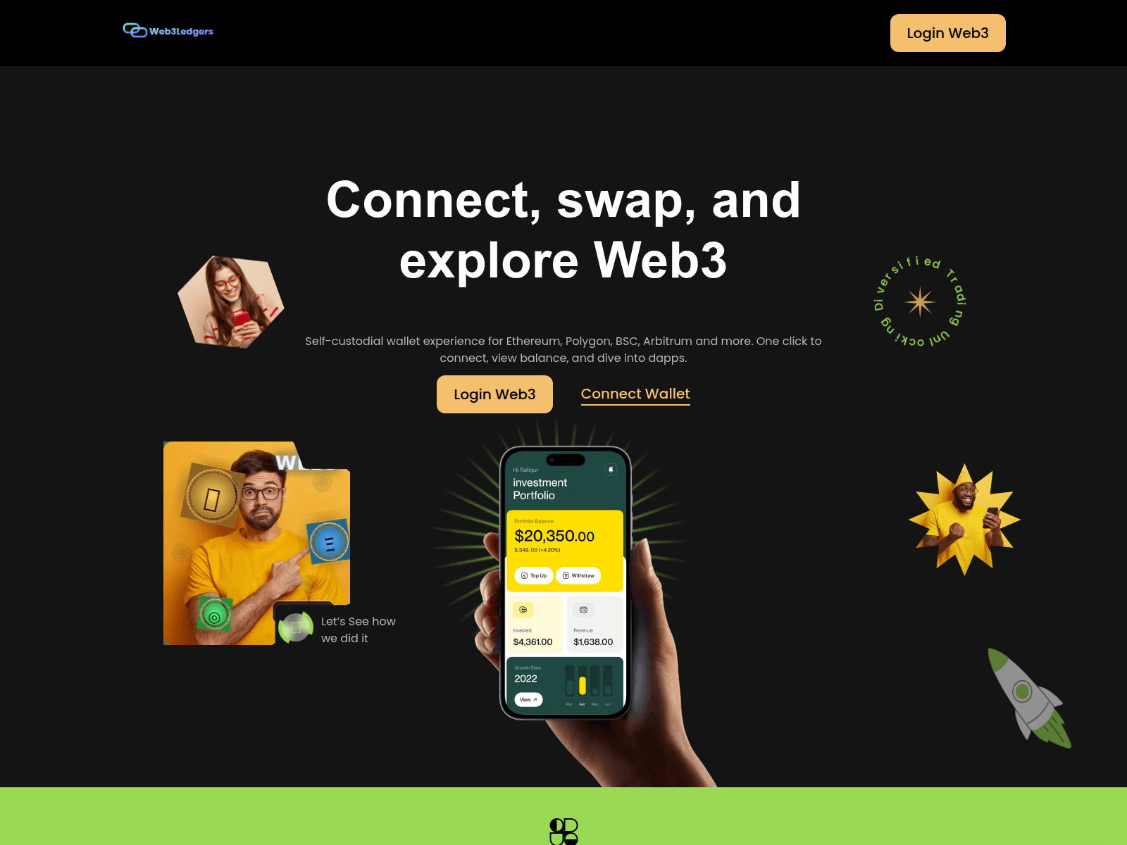 Screenshot of web3allcryptoledger.com