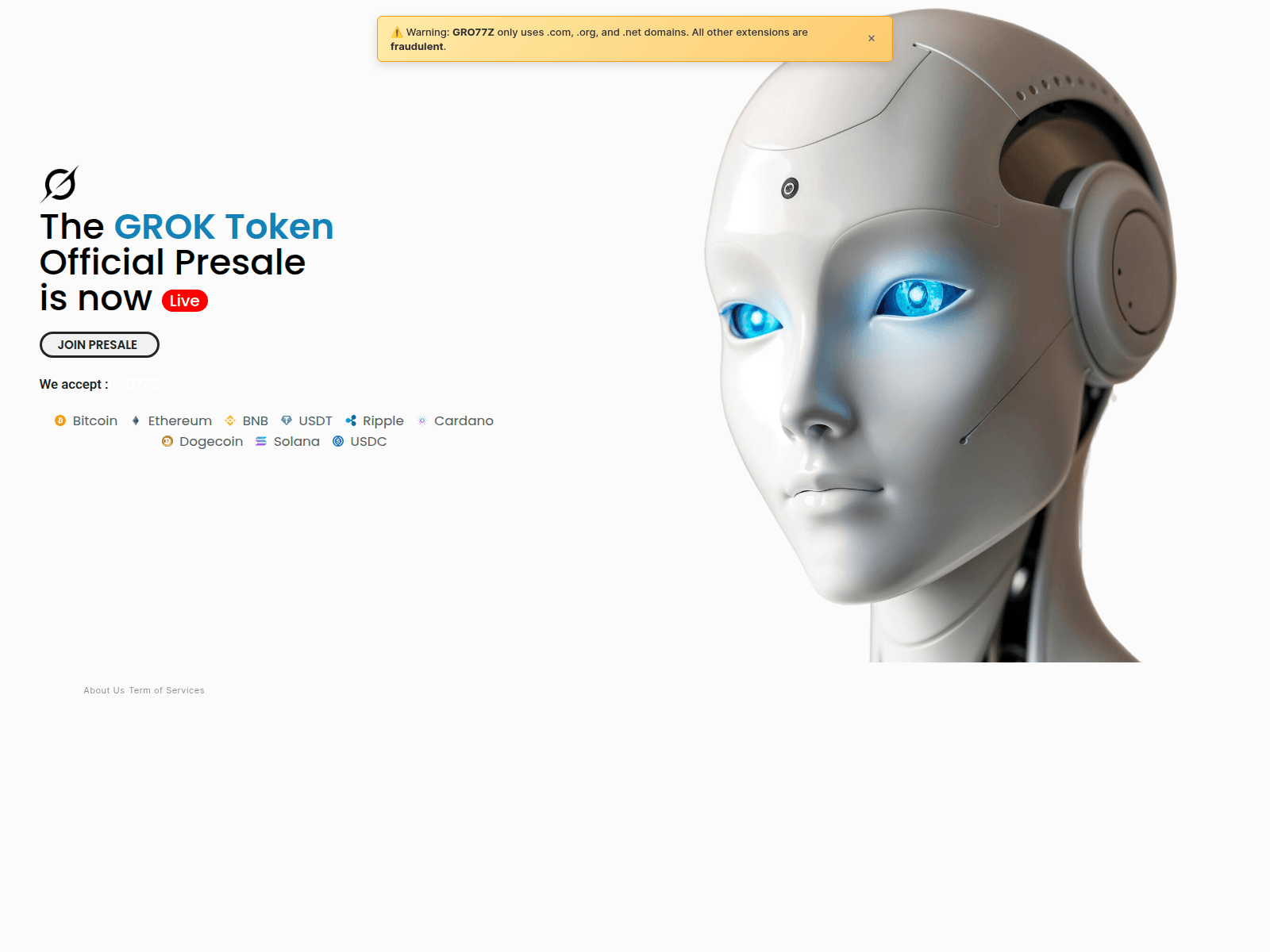 Screenshot of gro77z.net