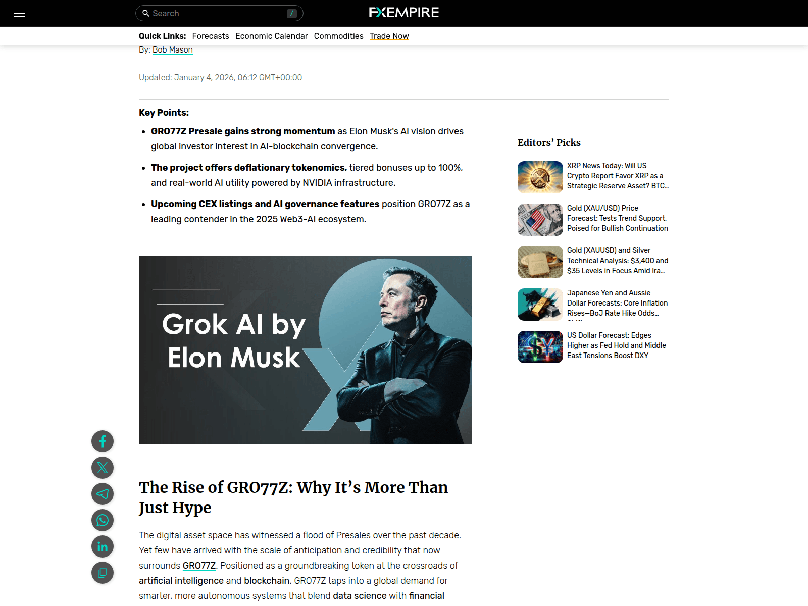 Screenshot of gro77z-fxempire.com