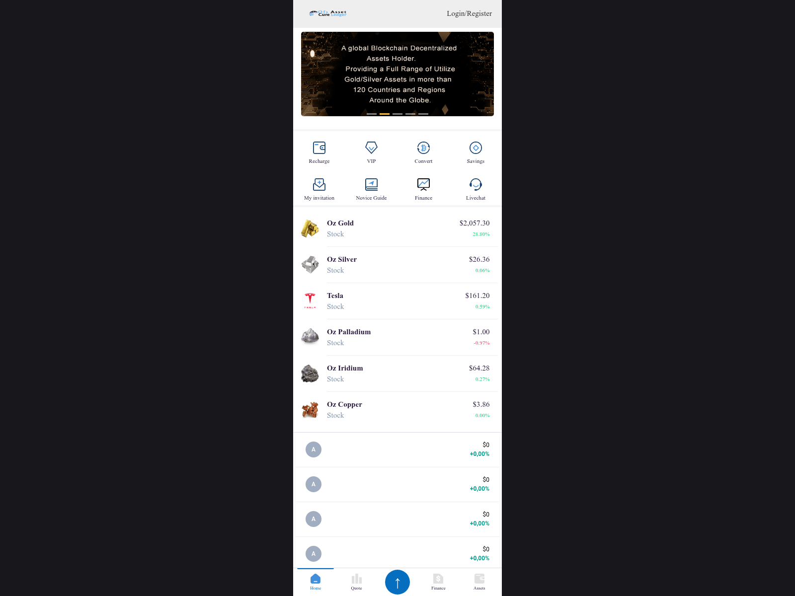 Screenshot of qfsassetsecureledger.com