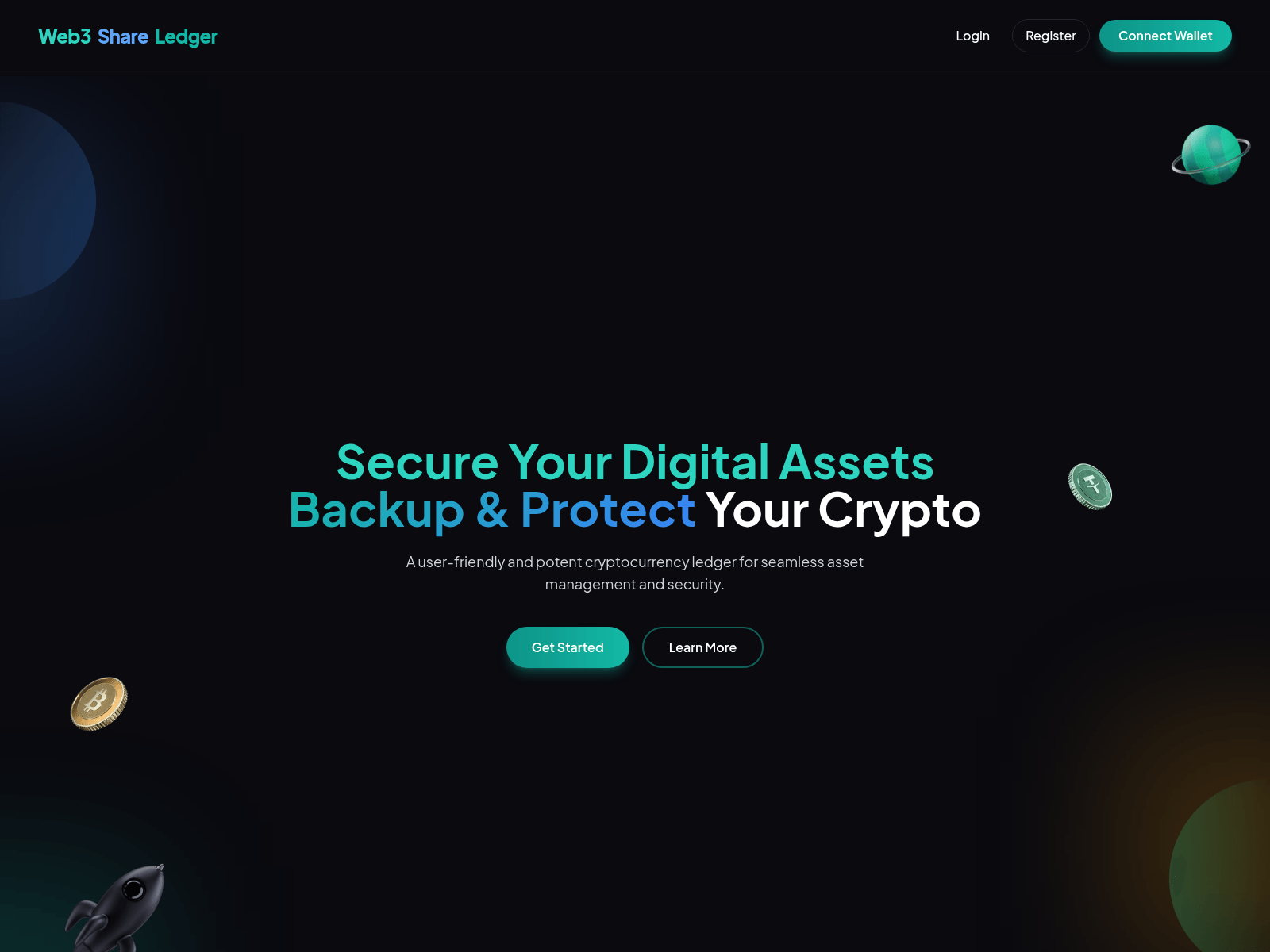 Screenshot of web3shareledger.com