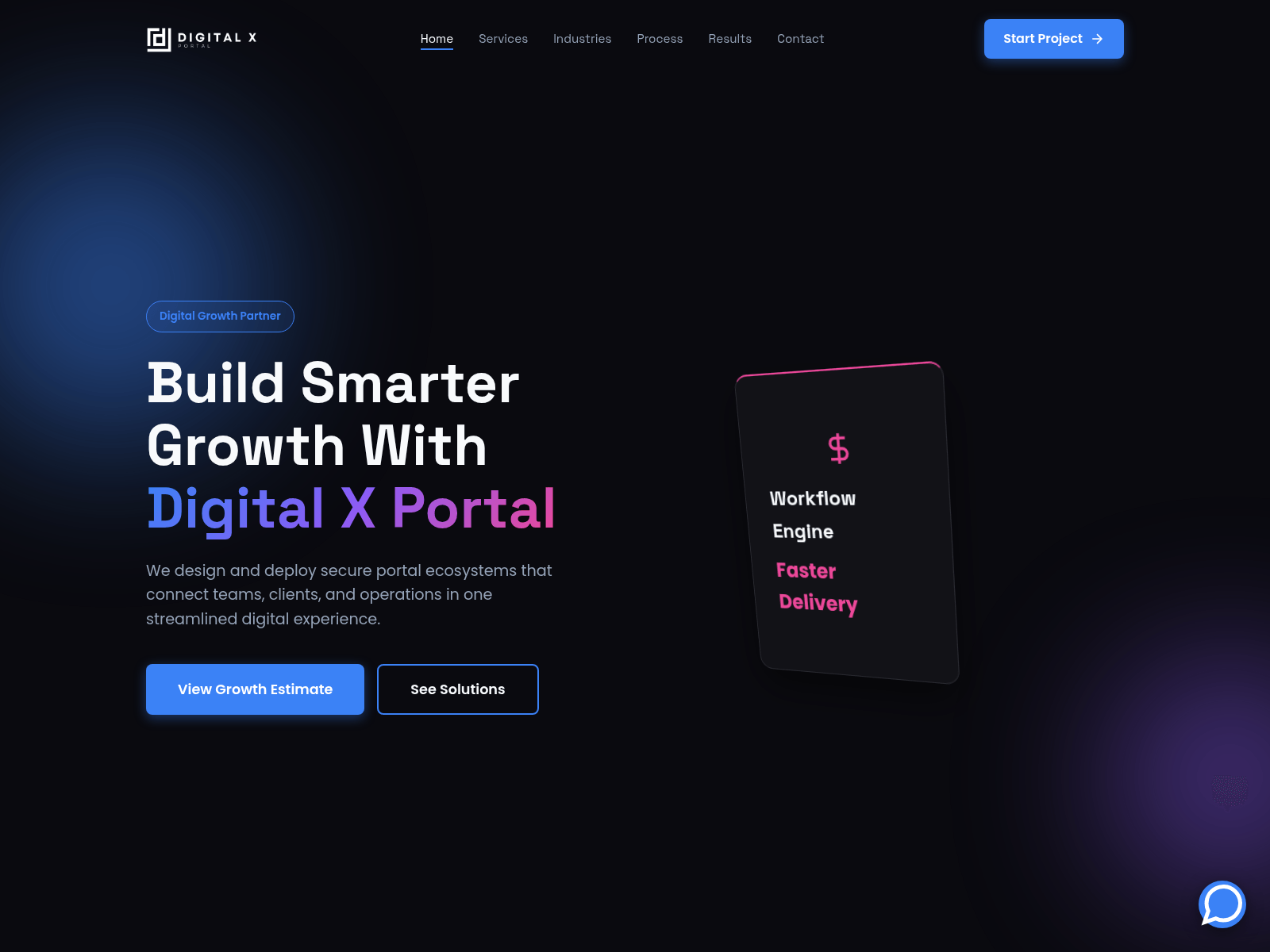 Screenshot of digitalxportals.com