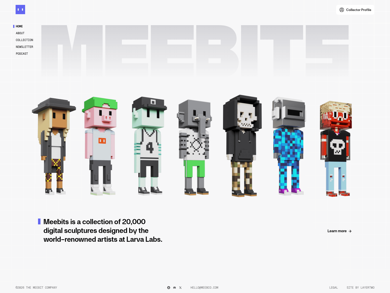 Screenshot of meebits.soccer
