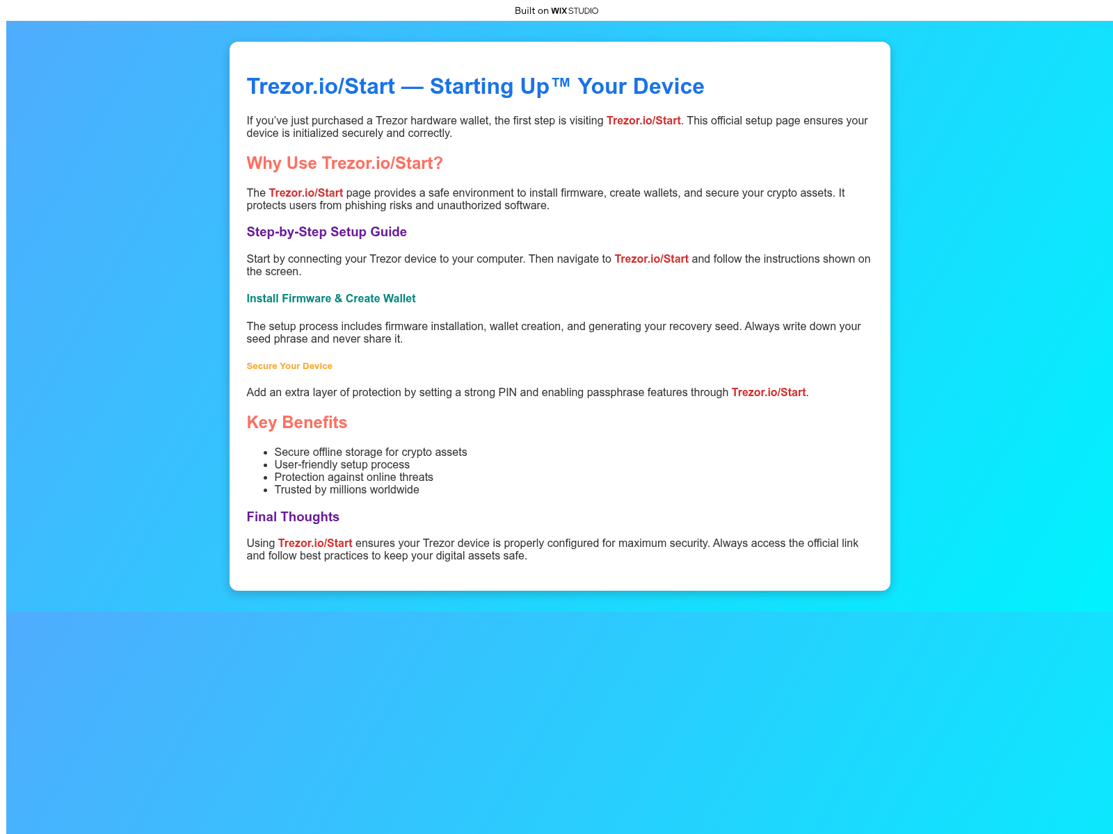 Screenshot of learnhome.wixstudio.com