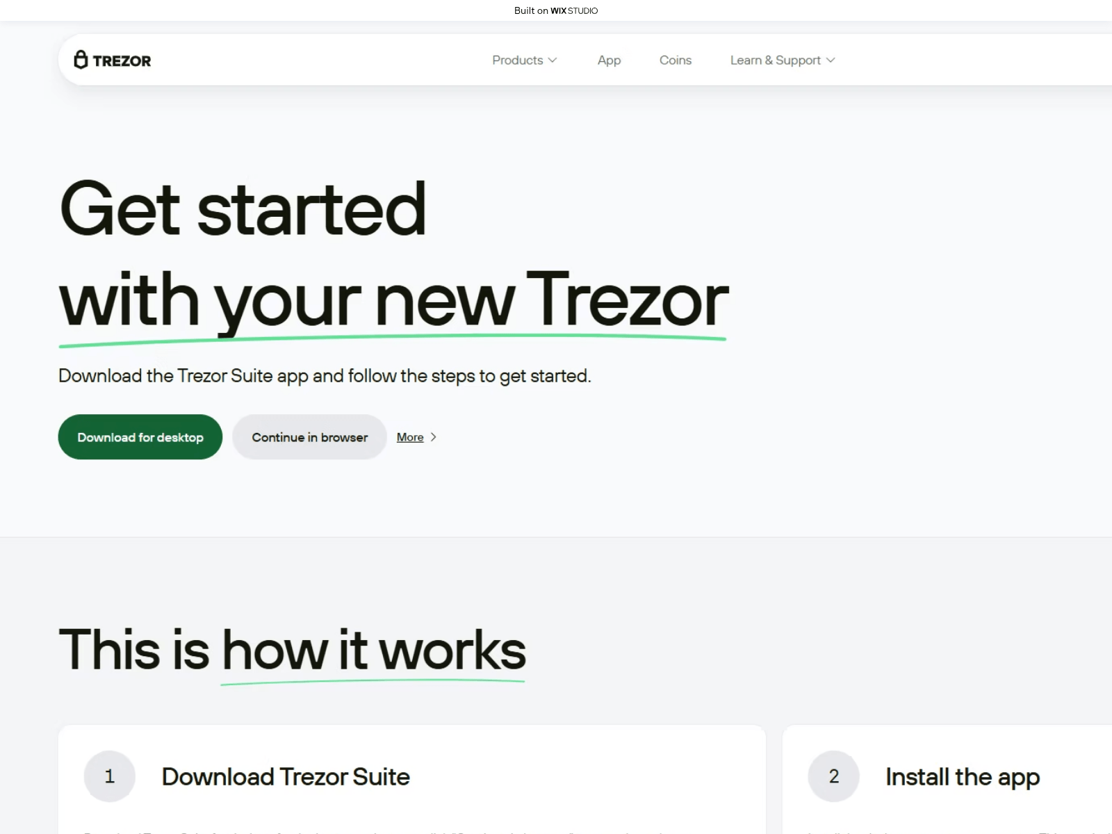 Screenshot of started-eng.wixstudio.com