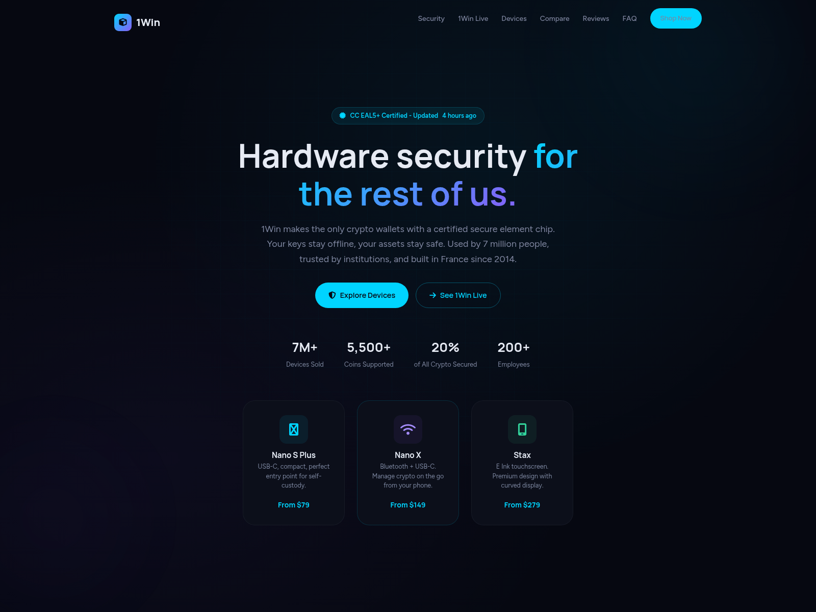 Screenshot of ledger-platform.com