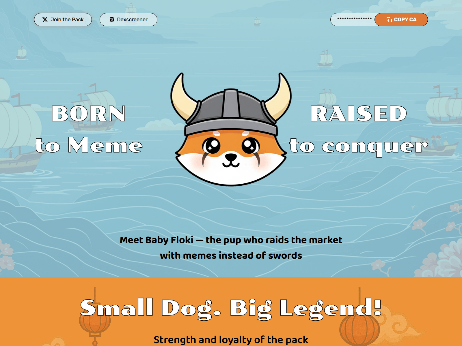 Screenshot of babyfloki.click