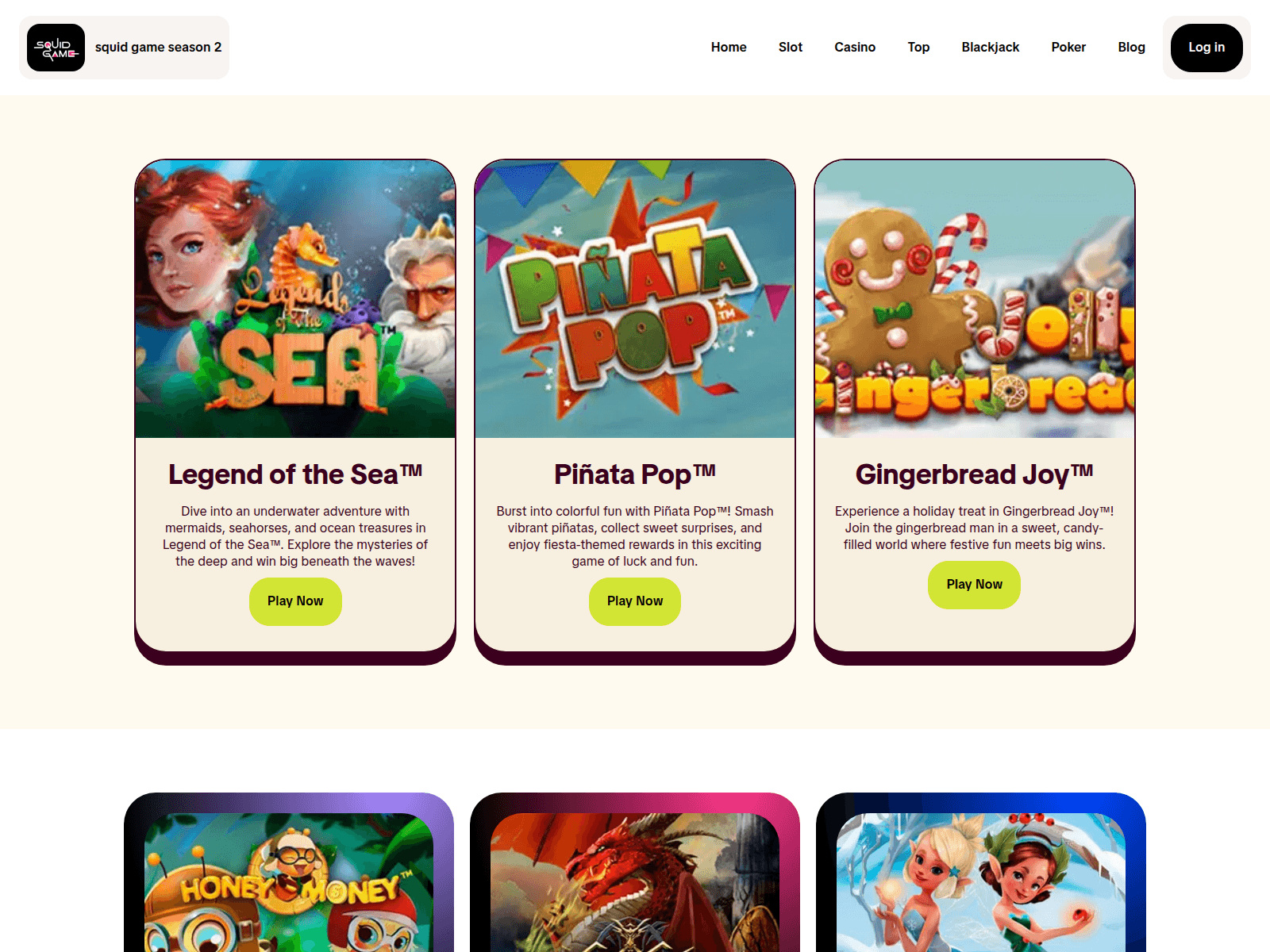 Screenshot of squidgameseason2.club
