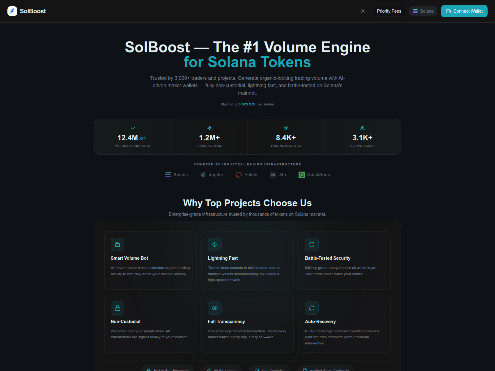 Screenshot of solboost.fun