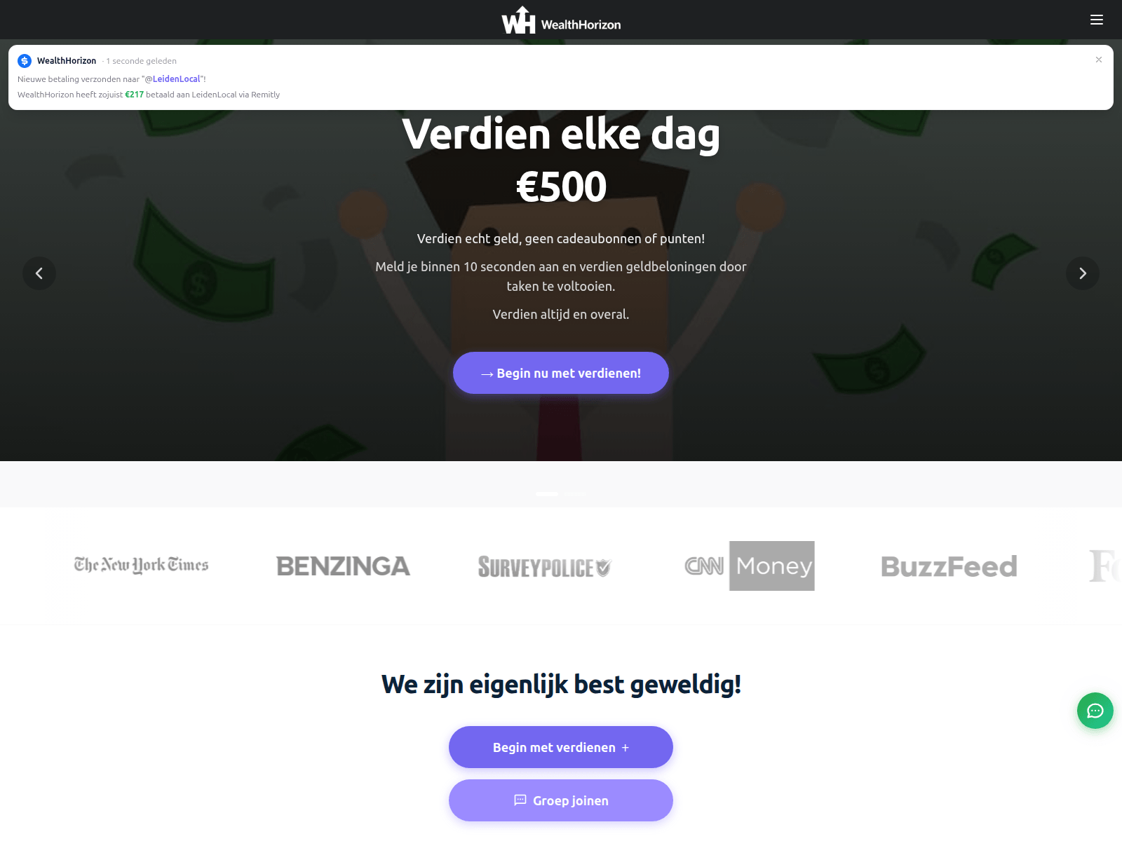 Screenshot of wealthahorizon.buzz