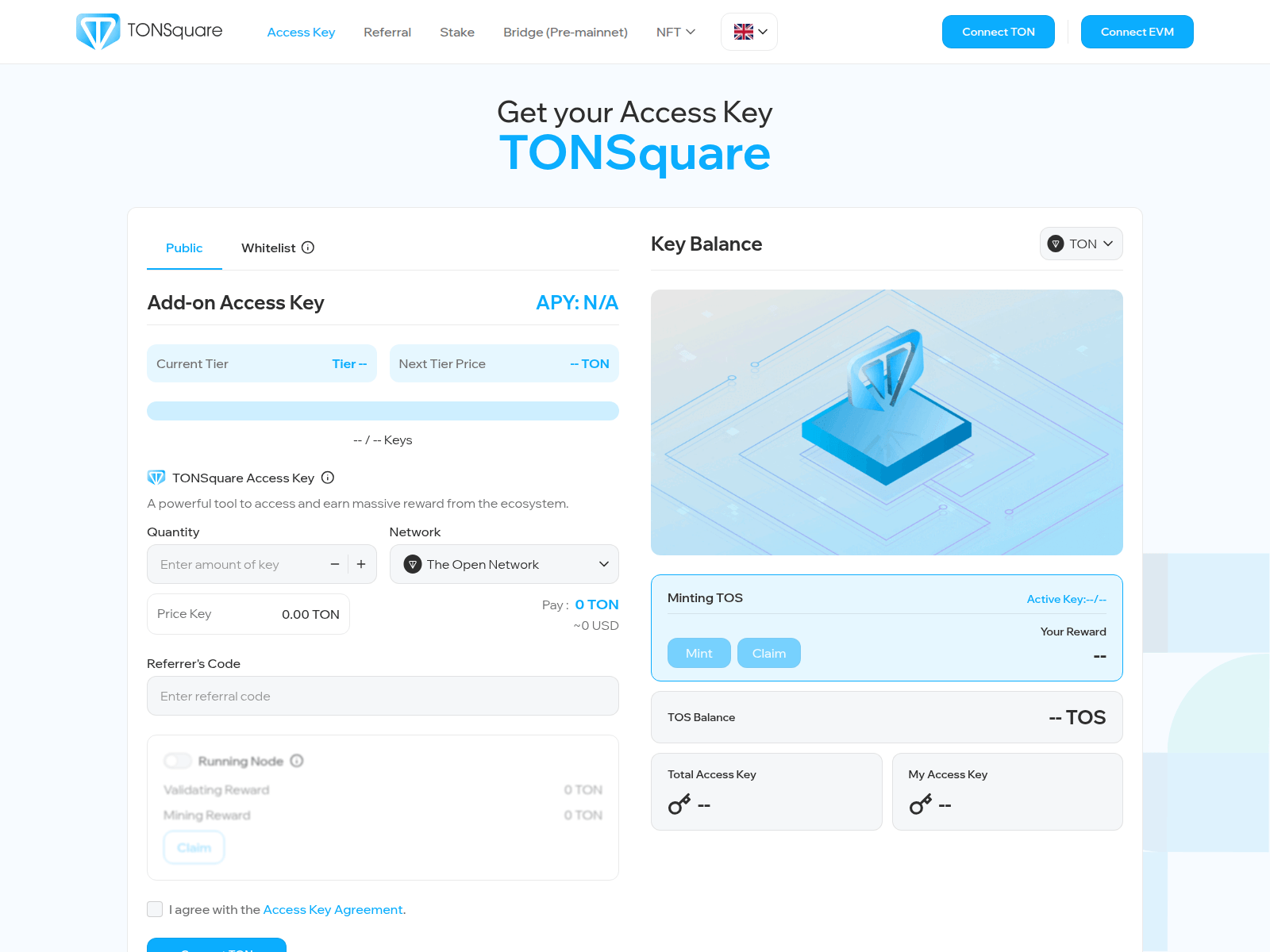 Screenshot of tonsquare-dapp.vercel.app