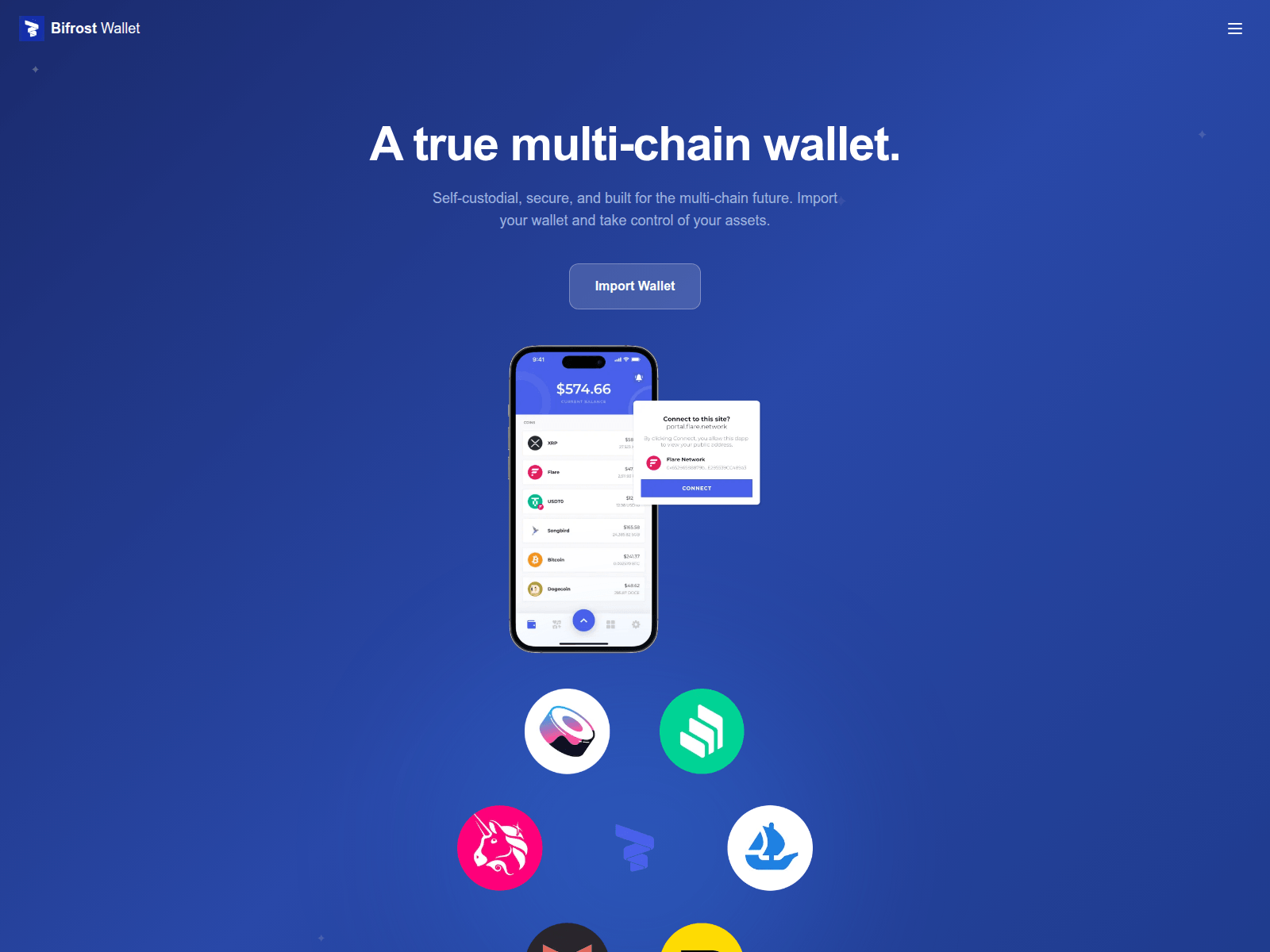 Screenshot of v1-bifrostwallet.com