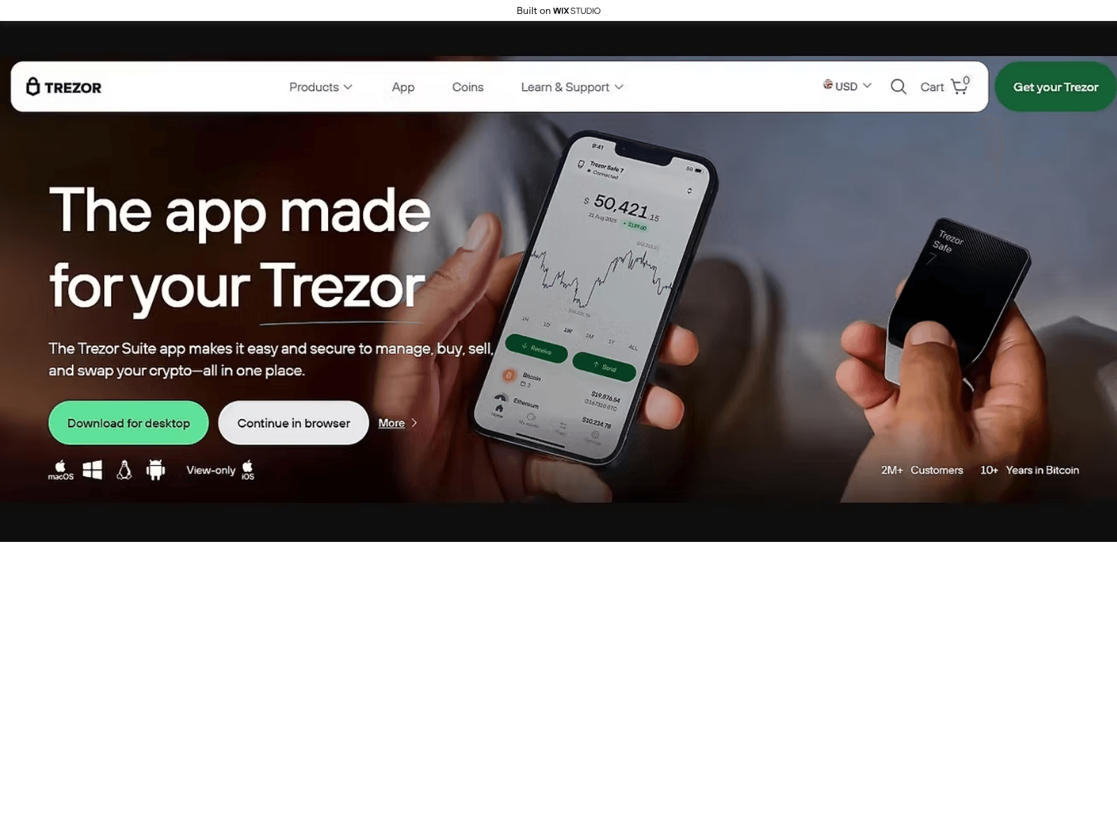Screenshot of platform-bridged.wixstudio.com