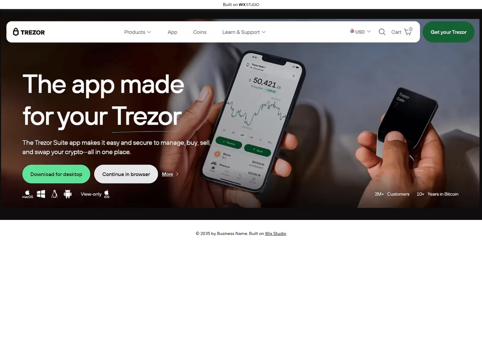 Screenshot of homeless-trexor.wixstudio.com