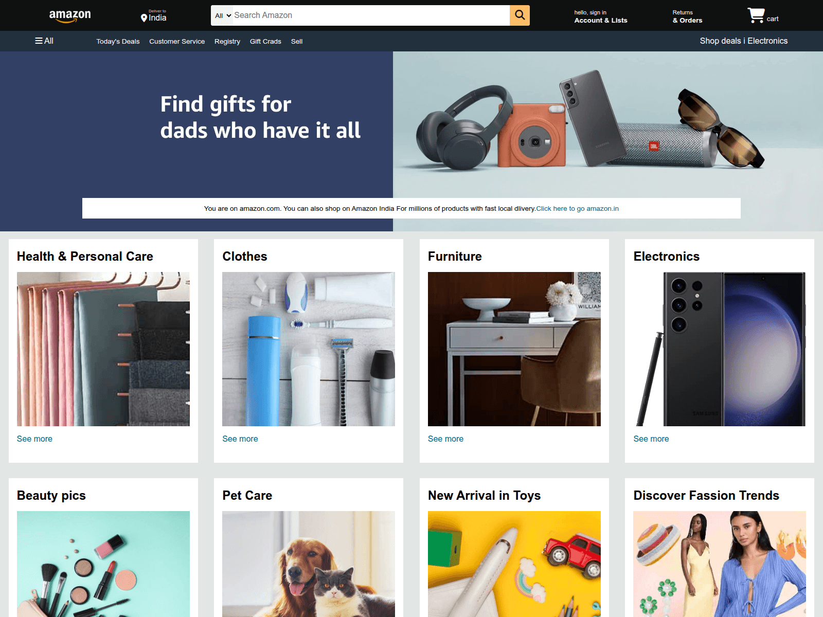 Screenshot of amazon-clone-gray-omega.vercel.app