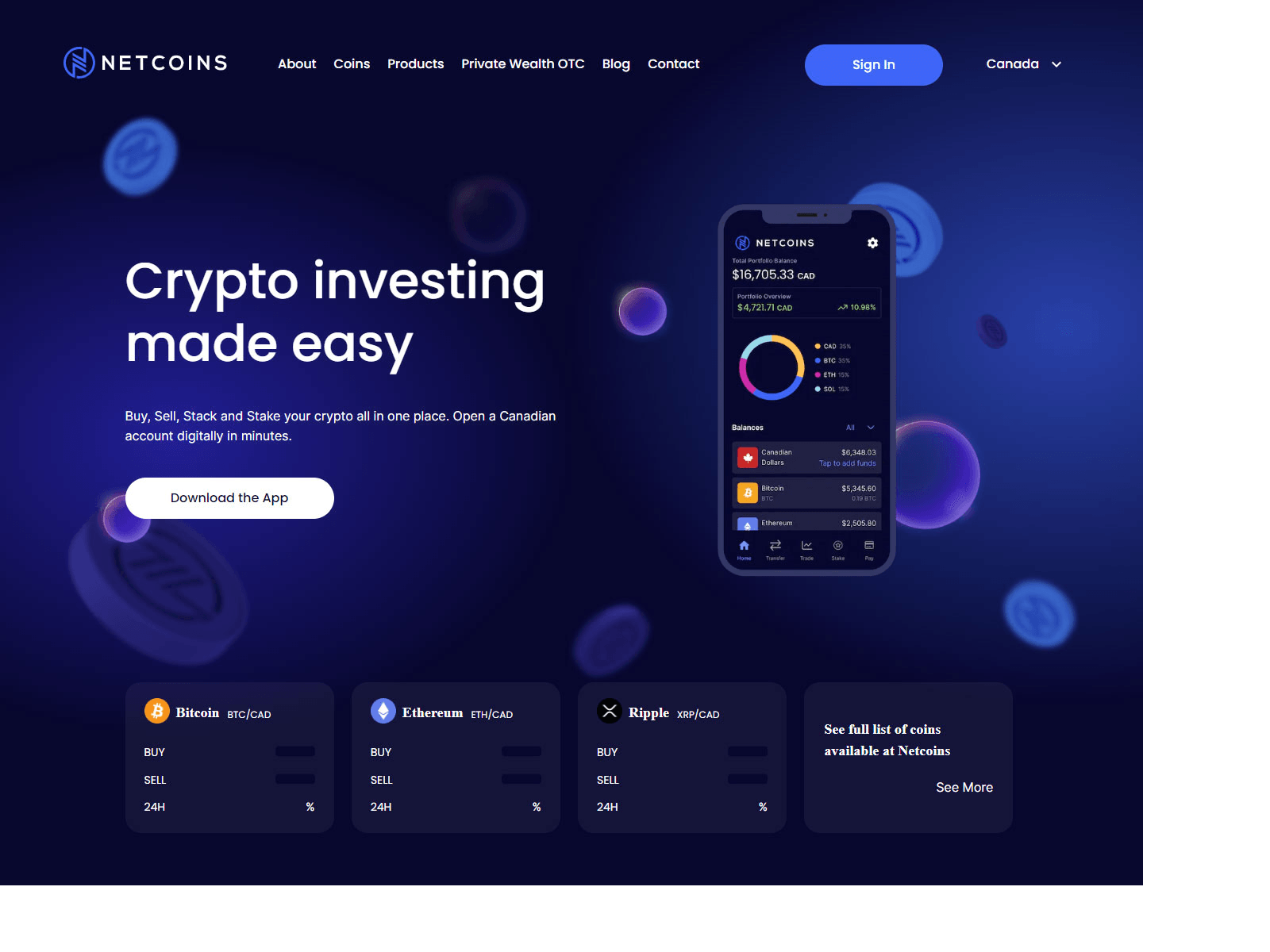Screenshot of netcoinzlogin.webflow.io