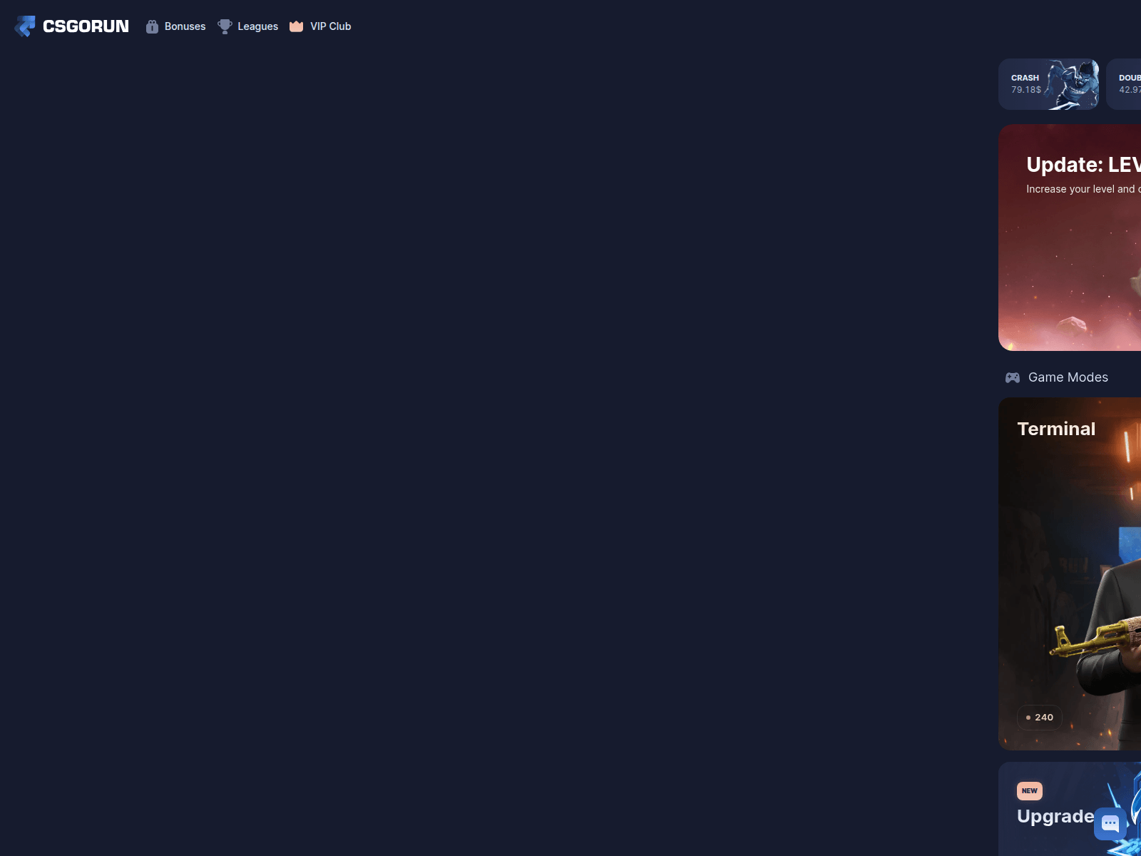 Screenshot of csgorun.live