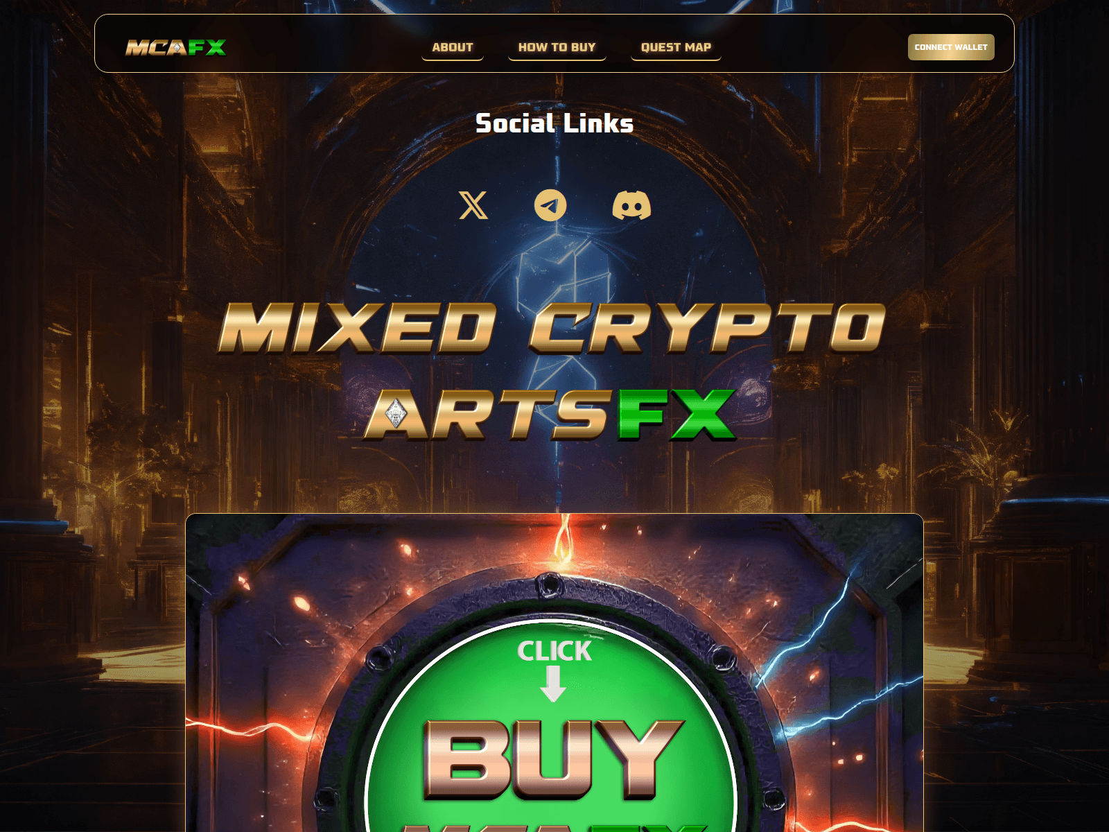 Screenshot of mixedcryptoarts.com