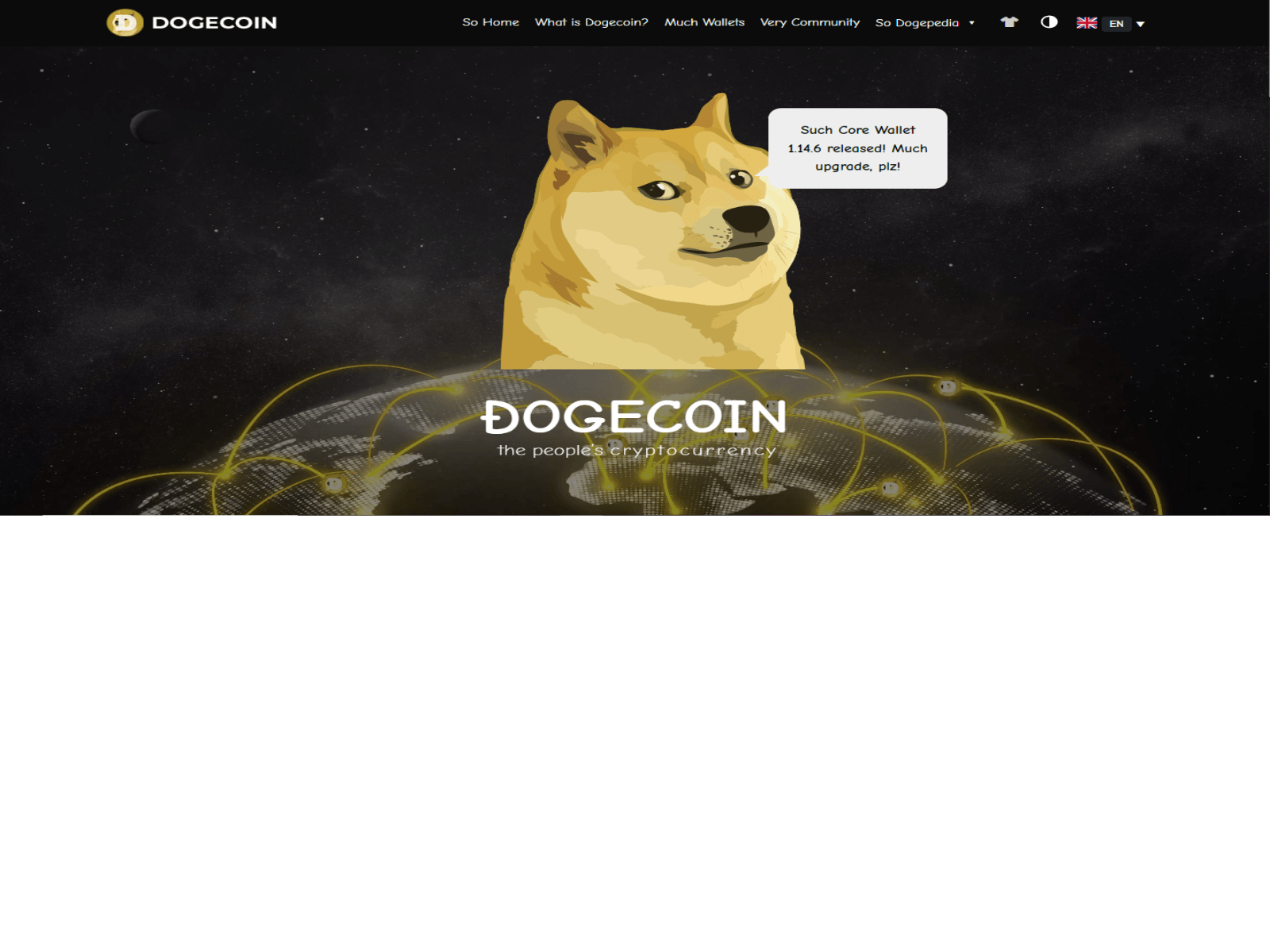 Screenshot of dogecoinaiwallet.webflow.io