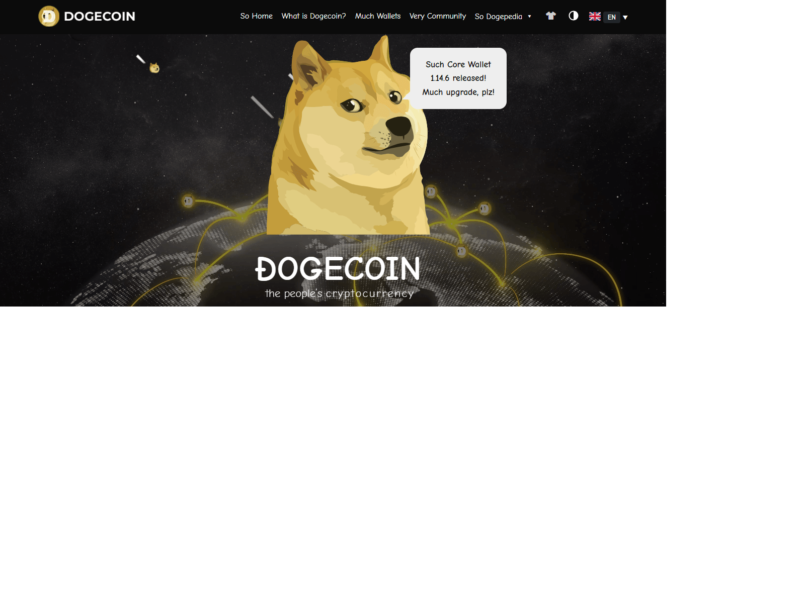 Screenshot of dogecoinnwallet.webflow.io