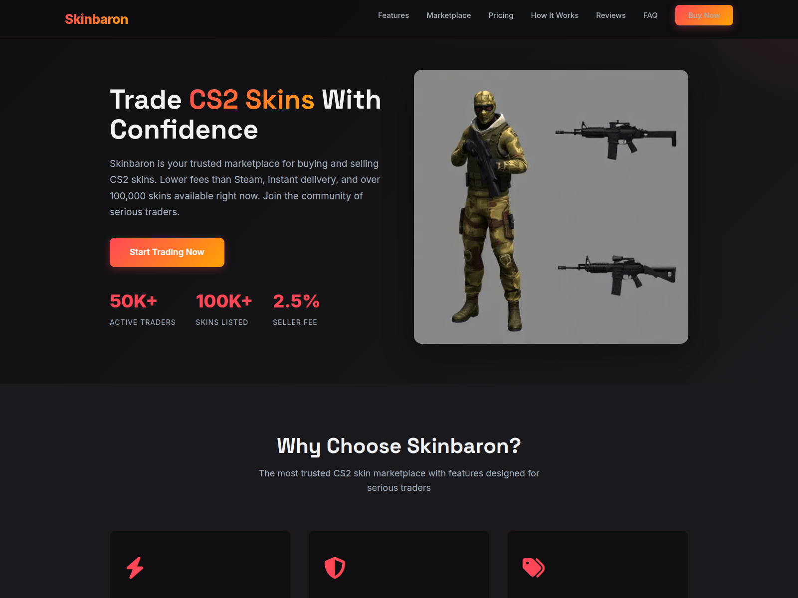 Screenshot of skin-baron.at