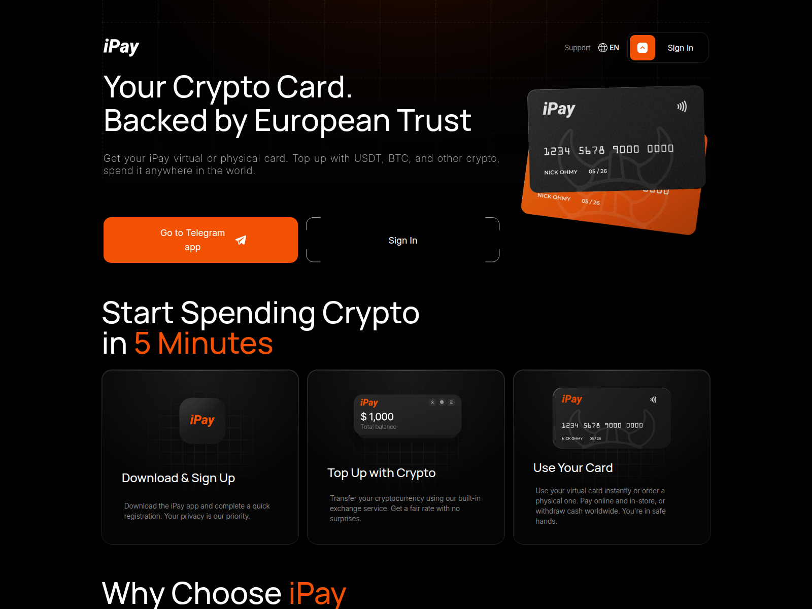Screenshot of www.ipayapp.io