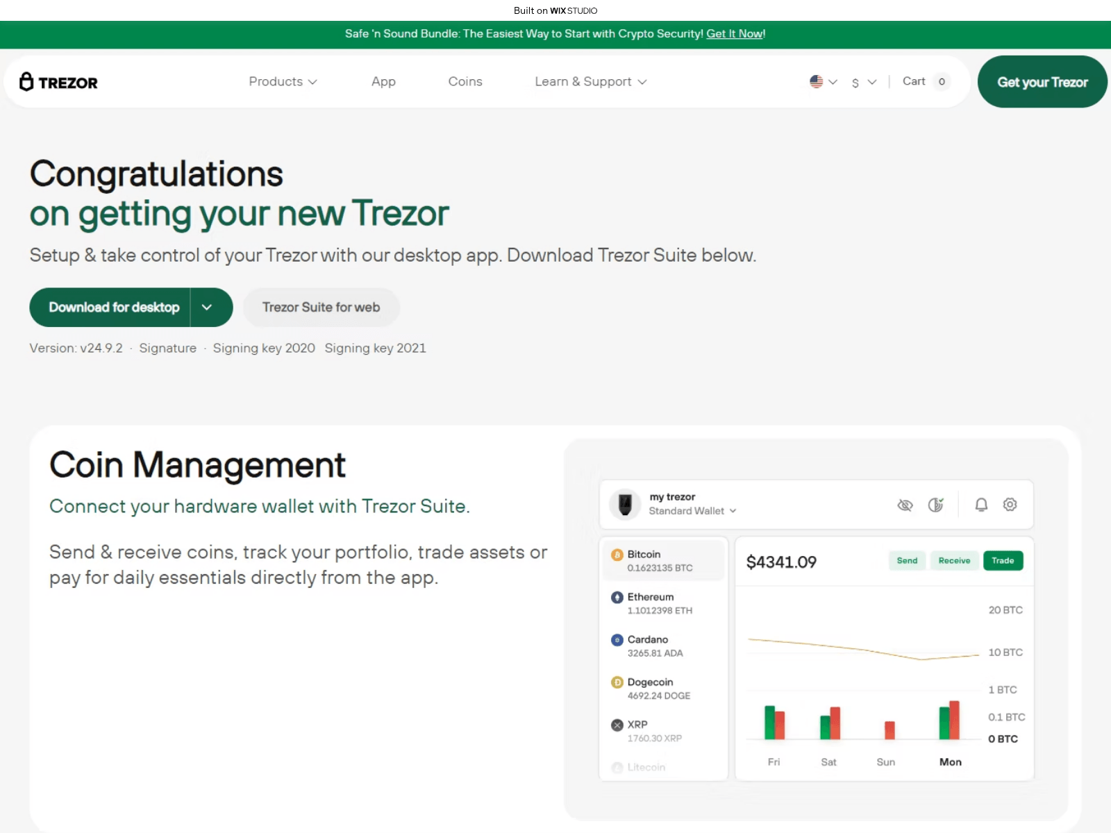 Screenshot of appsuite-trexzo.wixstudio.com