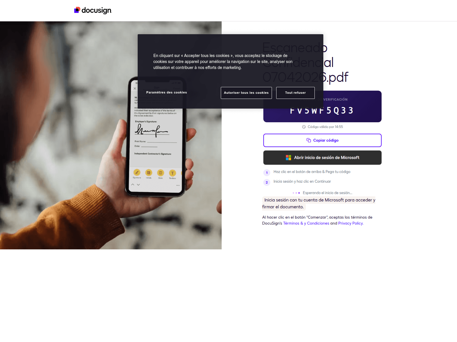 Screenshot of docu-sign-firmar.vercel.app