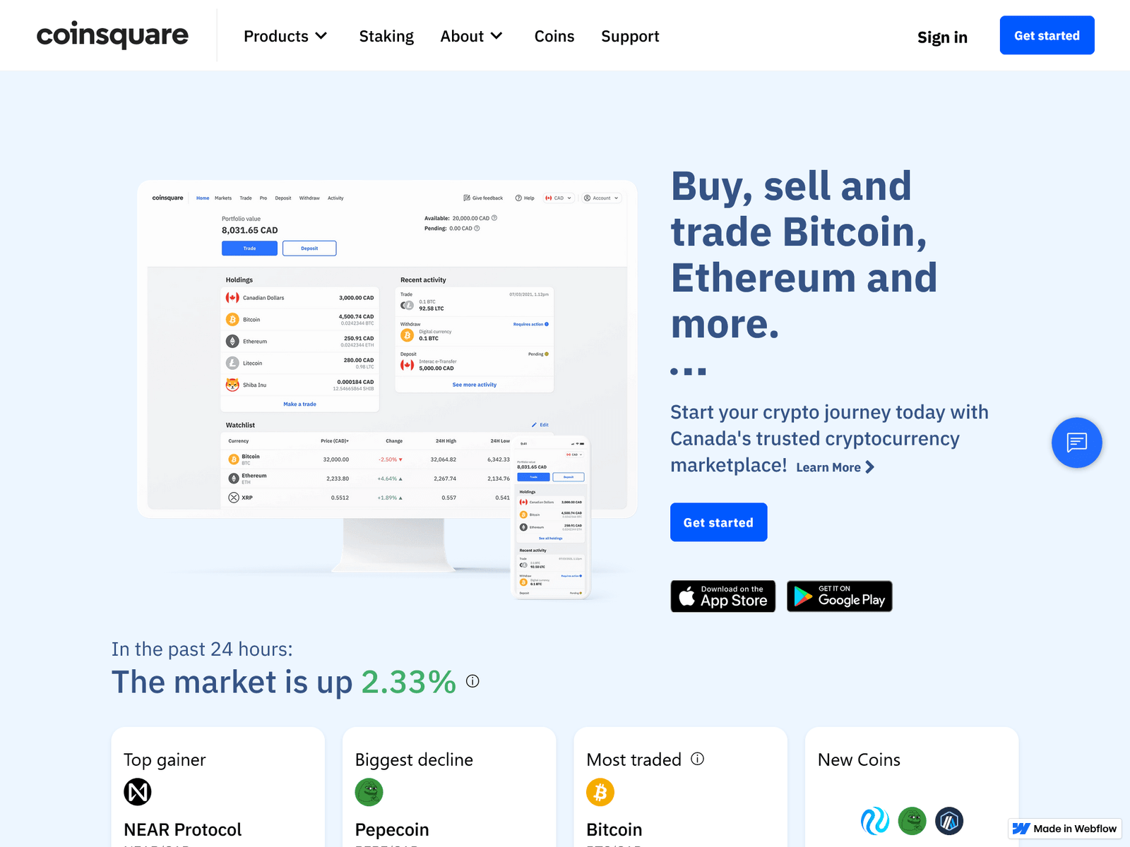 Screenshot of signin-coinssquare----secure.webflow.io