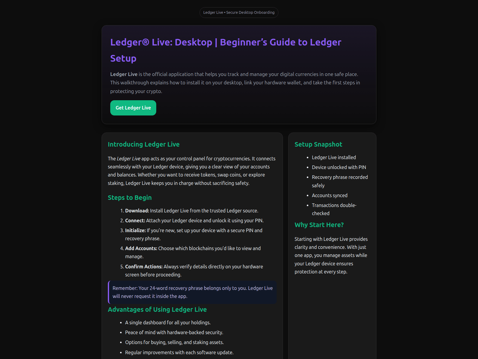 Screenshot of ledger-live-login-dcb.pages.dev