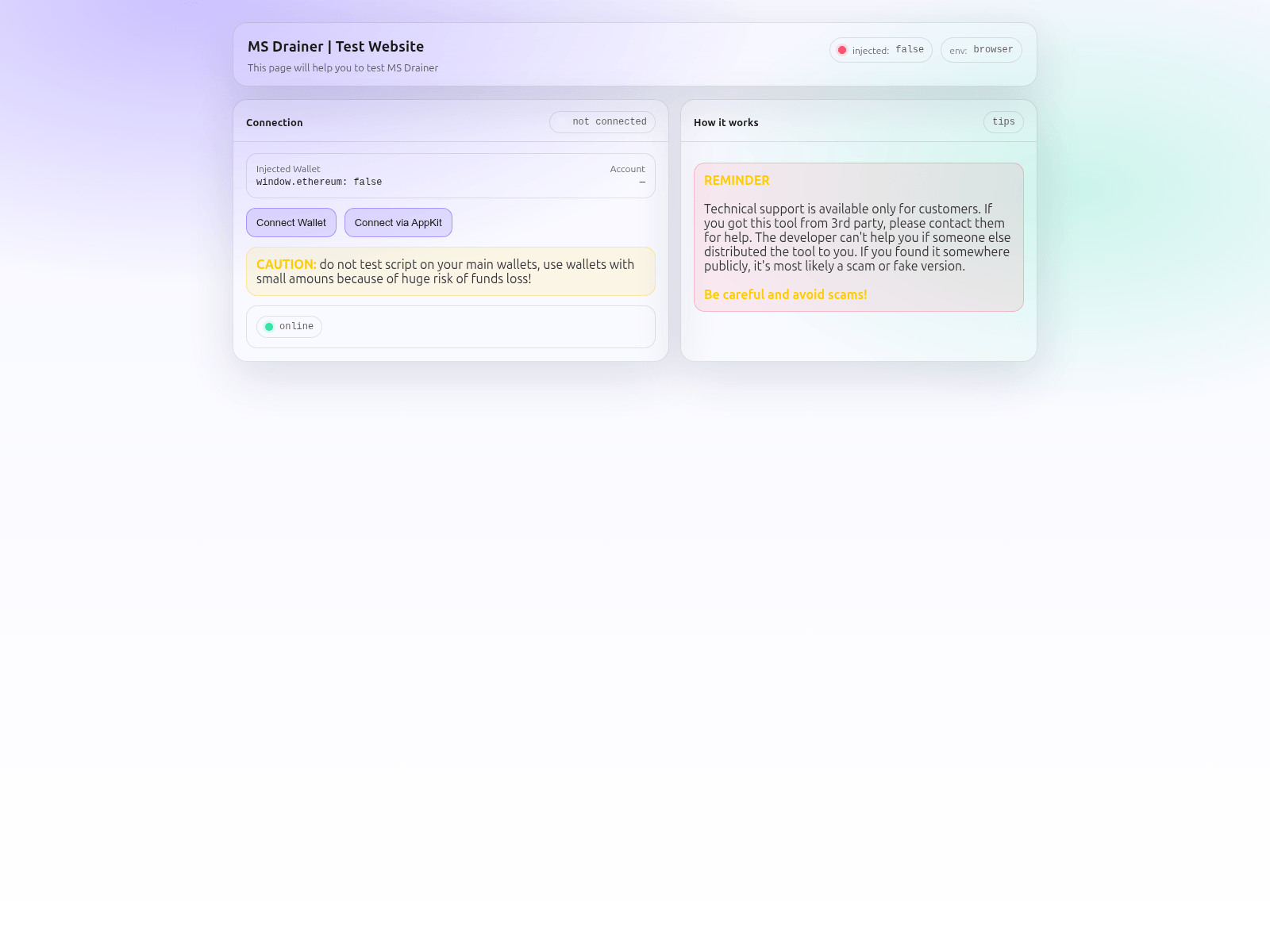 Screenshot of claim.web3xledger.market