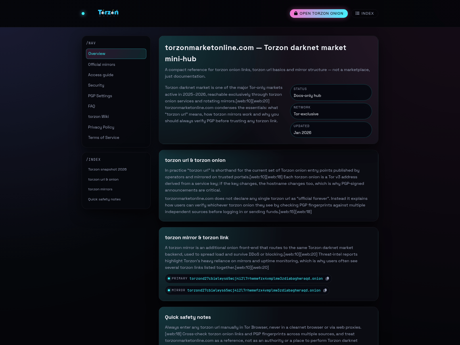 Screenshot of torzonmarketonline.com