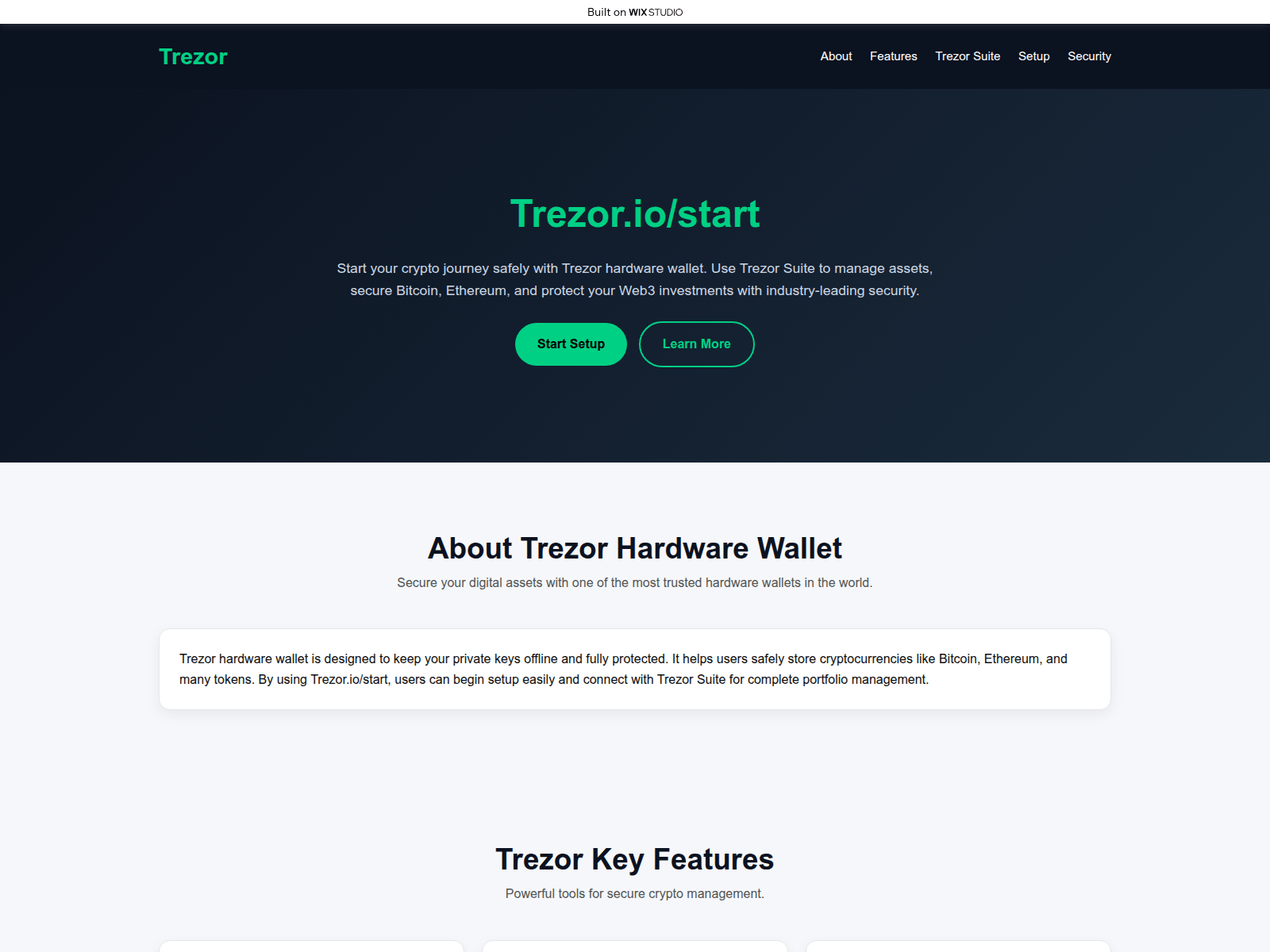 Screenshot of connect-io-homepage.wixstudio.com