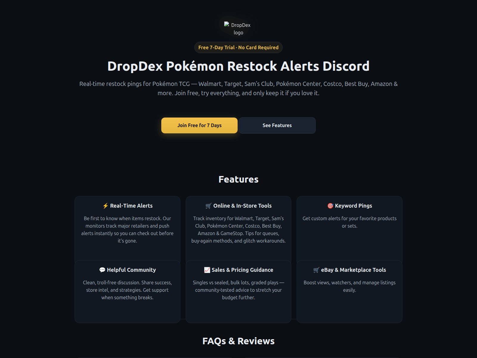 Screenshot of dropdexio.pages.dev