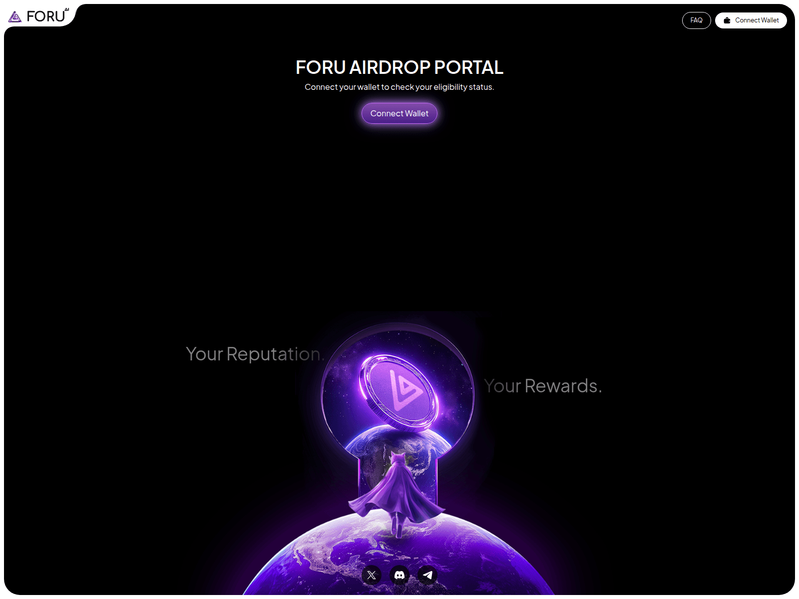 Screenshot of airdrop-dev.foruai.io
